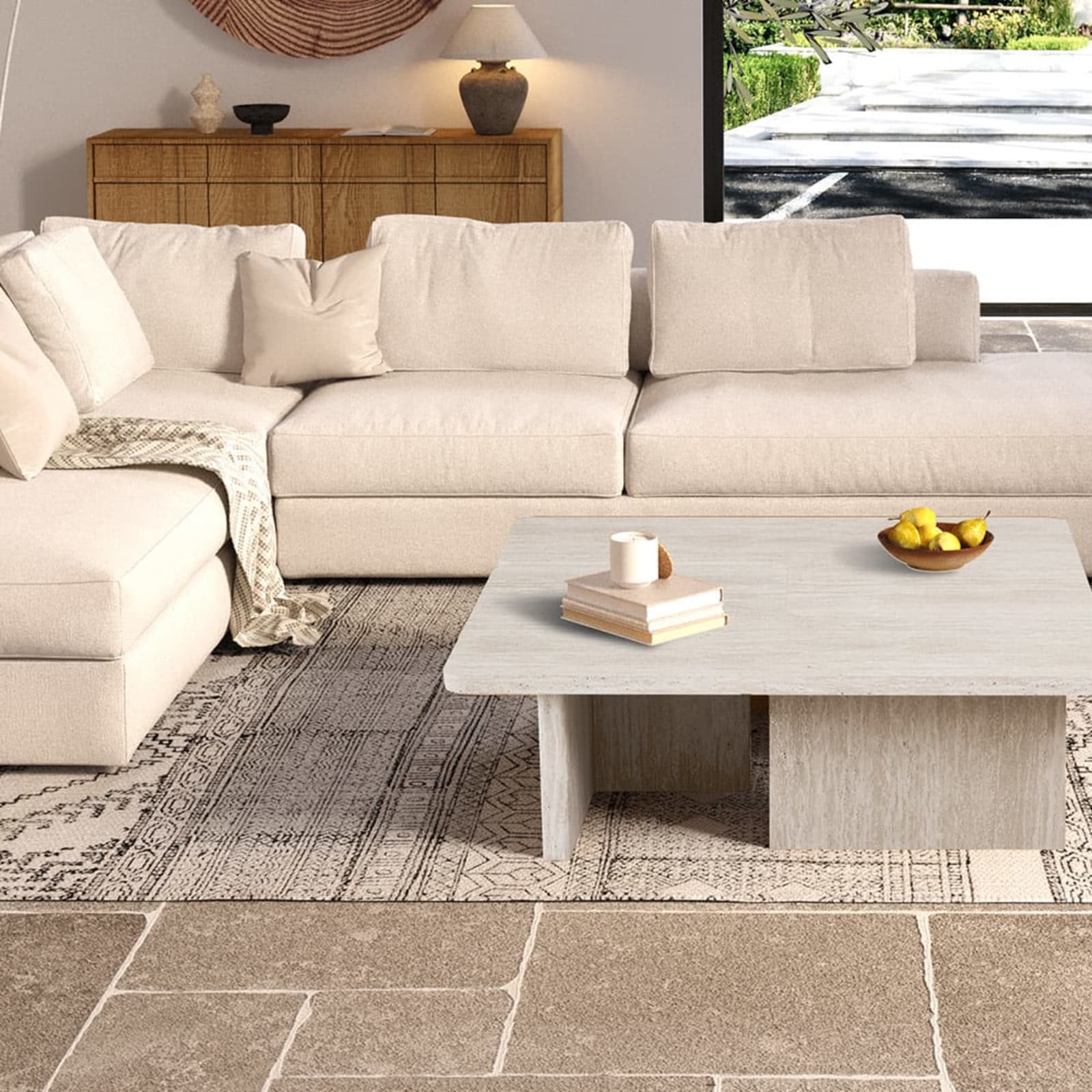 Salontafel 'Arallo' Decor Travertin Beige — 5