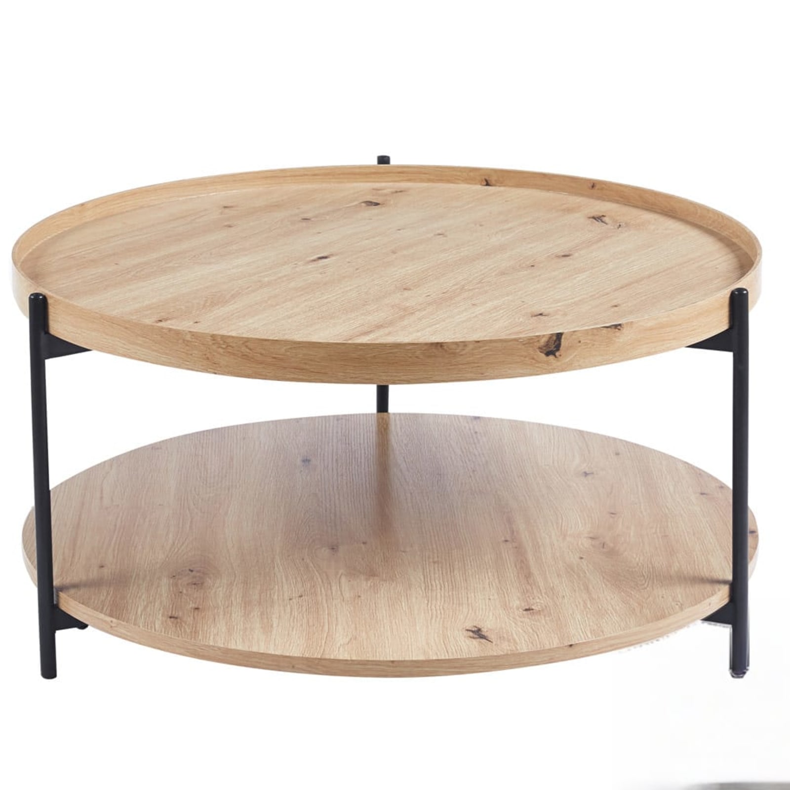 Salontafel 'Dalina' 80 cm Decor Oude eik — 1