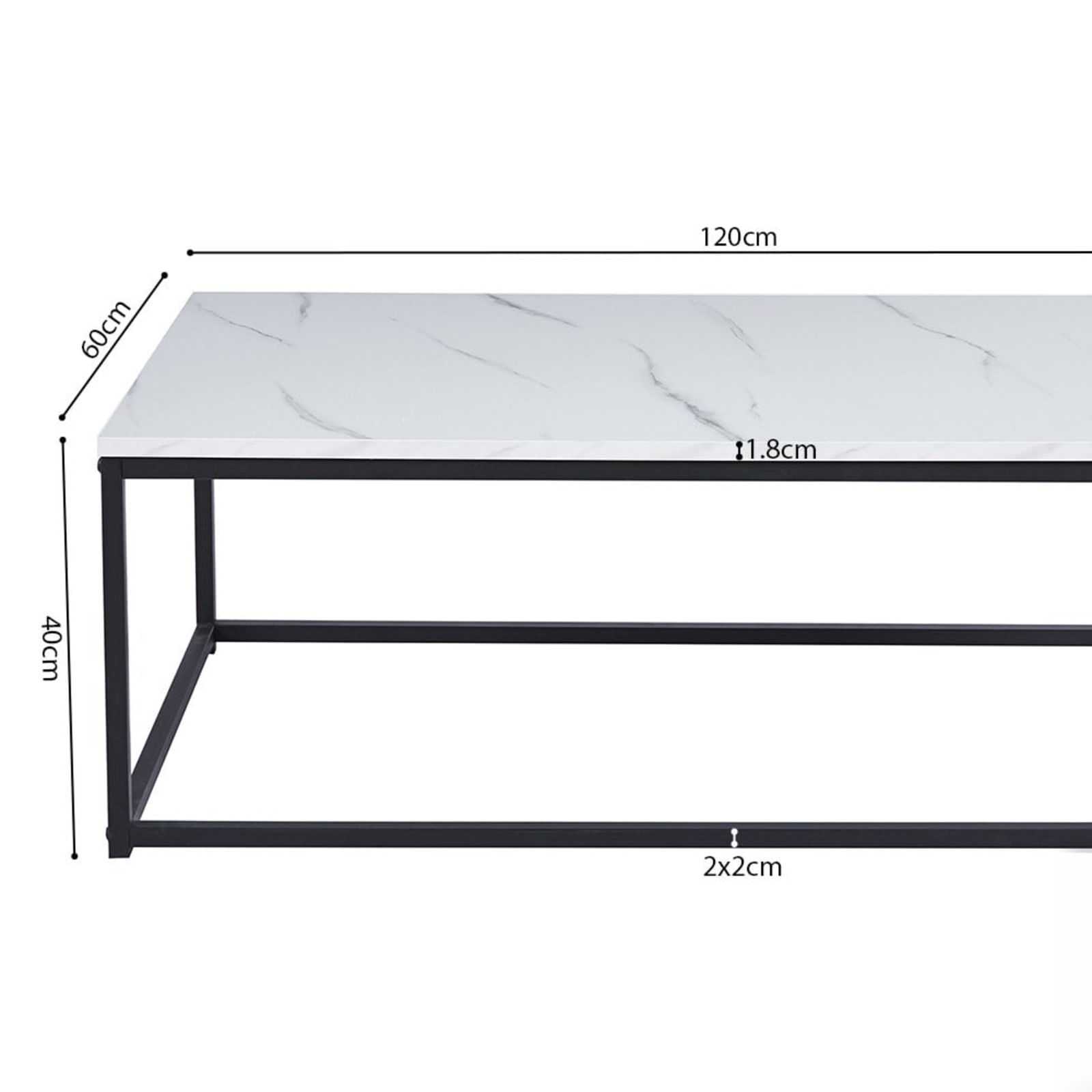 Salontafel 'Dallas' Decor Marmer Wit — 3