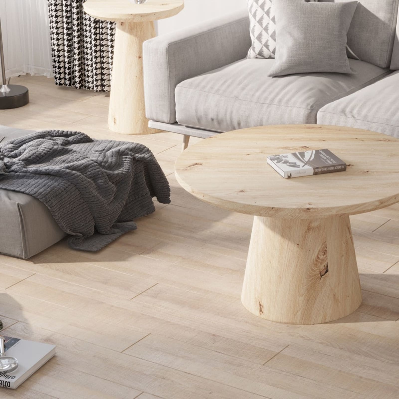 Salontafel 'Lukas' 80 cm Decor Oude eik — 2