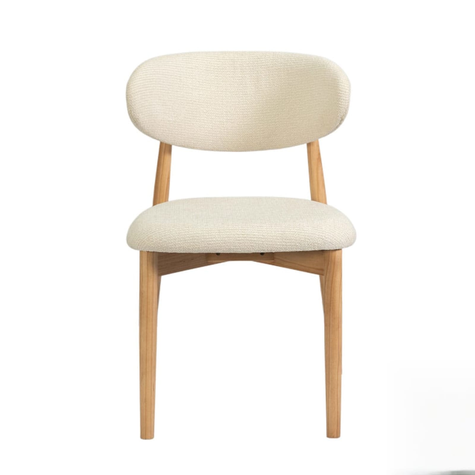 Stoel 'Clara' Essenhout Naturel Ote Milan 103 Beige Gemonteerd — 1