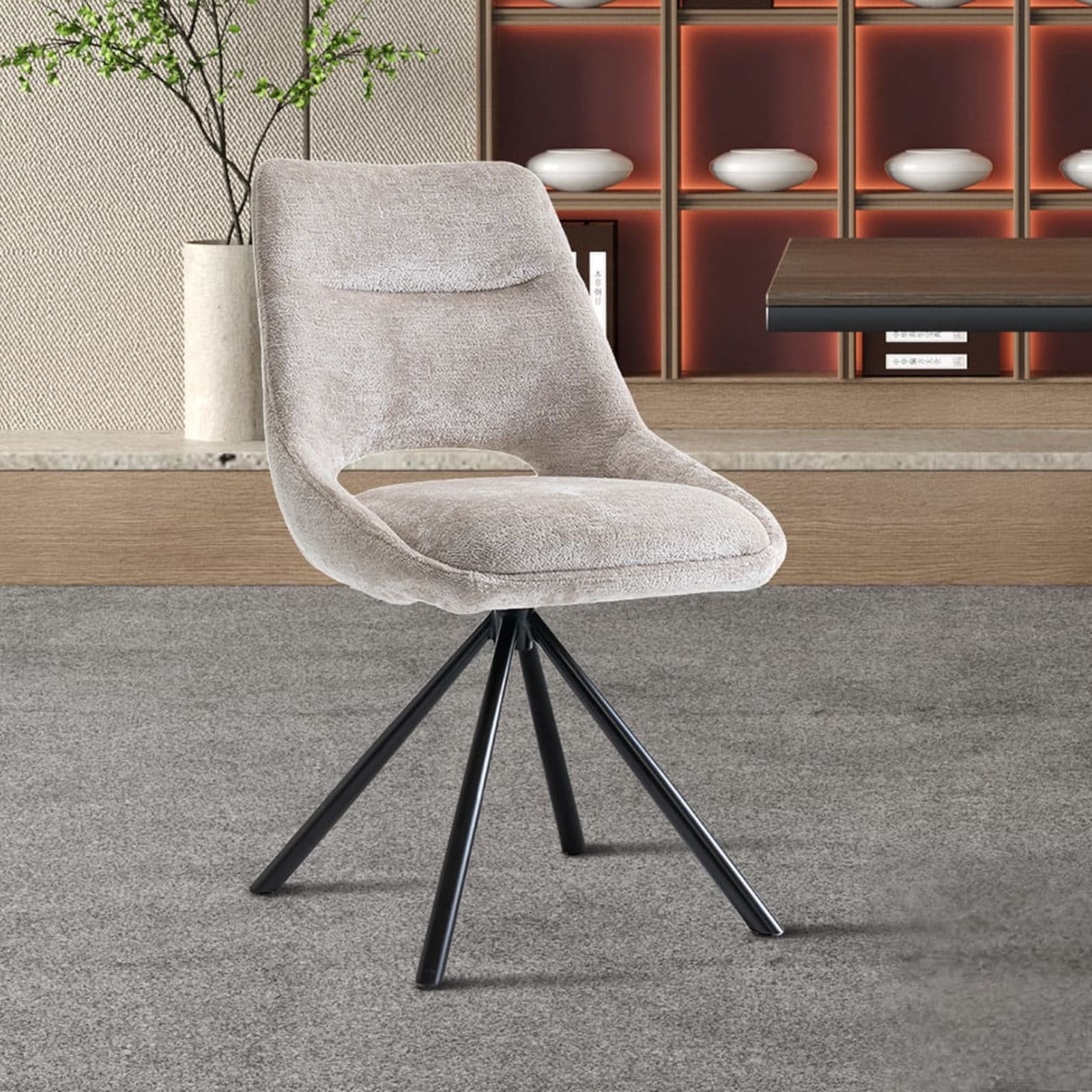Stoel 'Dante' Stof Beige — 2