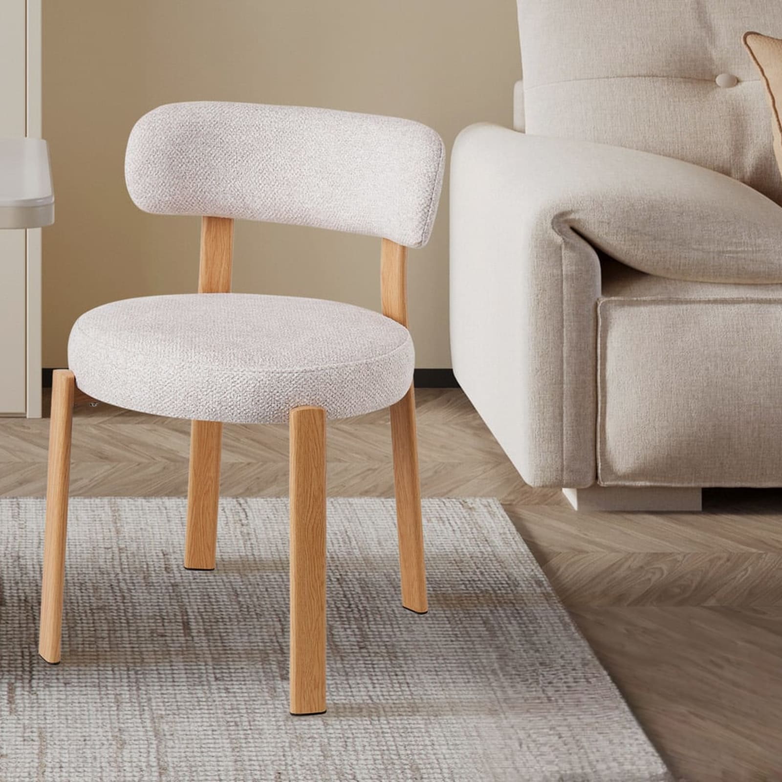Stoel 'Julia' Naturel - Stof Fabb Leo 23 — 2