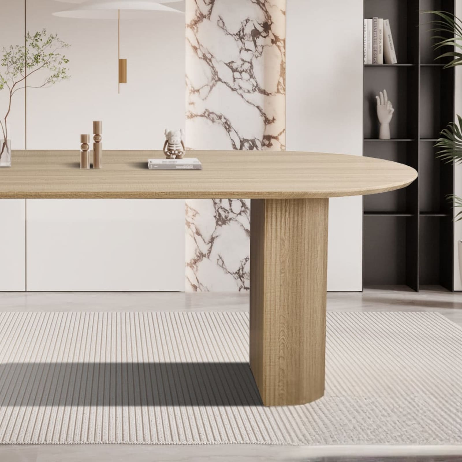 Tafel 'Lagos' 200 cm Ovaal Decor Eik Naturel — 2