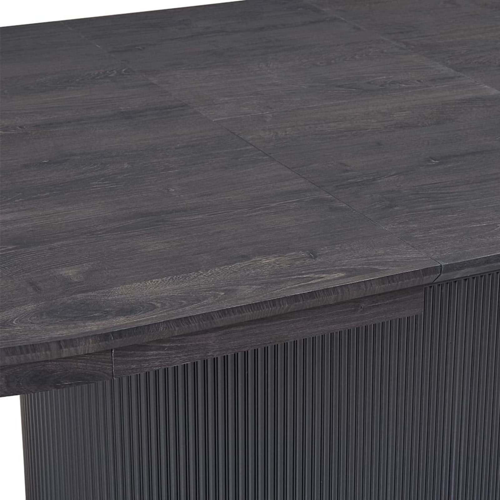 Uitschuifbare tafel 'Lagos' 180-220 cm Ovaal Decor Donkerbruin — 5