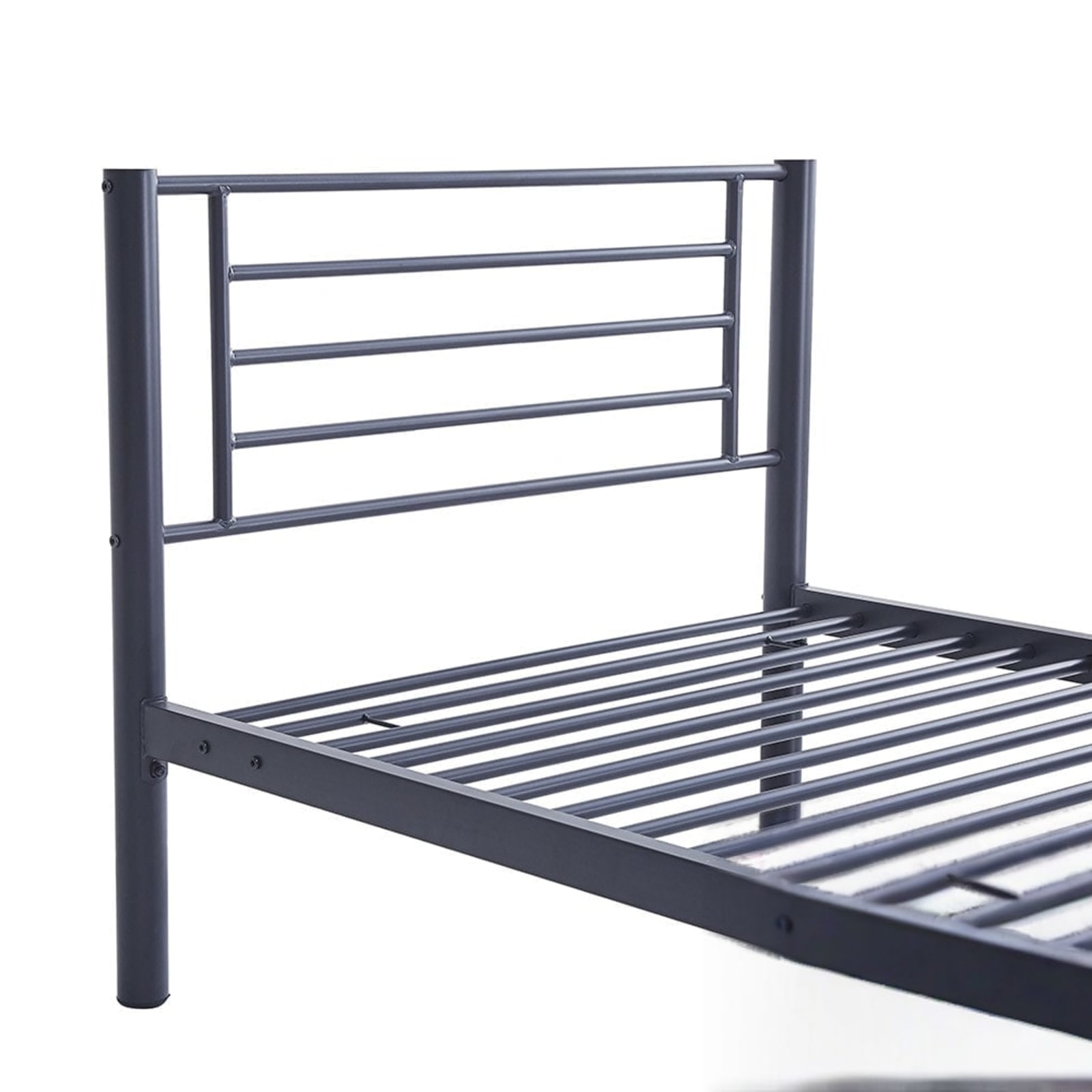 Bed 'Sammy' 90×200 Metaal Donkergrijs — 4
