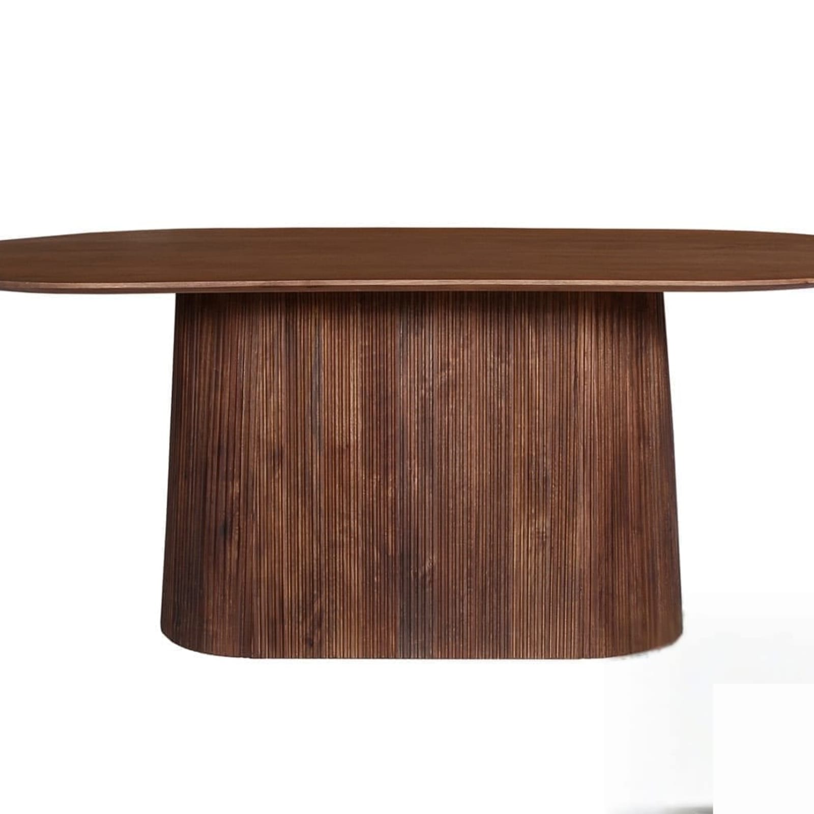Tafel 'Miguel' 200 cm Ovaal Mango hout Lichtbruin — 1