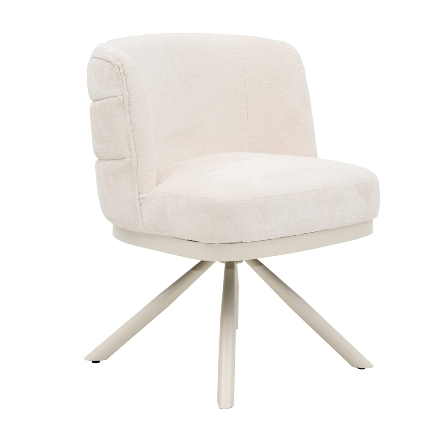 Corfu ZB-5692 Eetkamerstoel Crème Wit