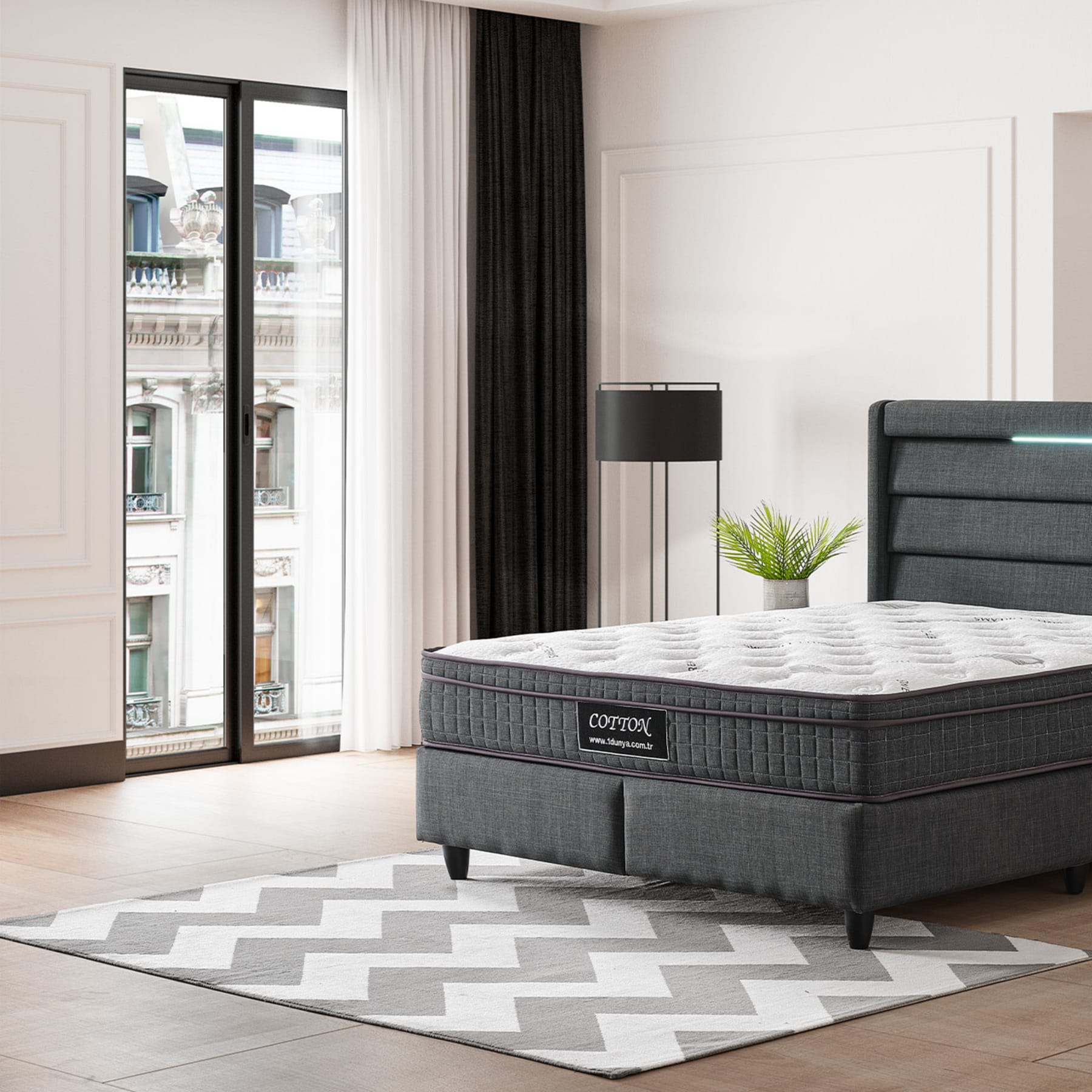 Cotton Boxspring