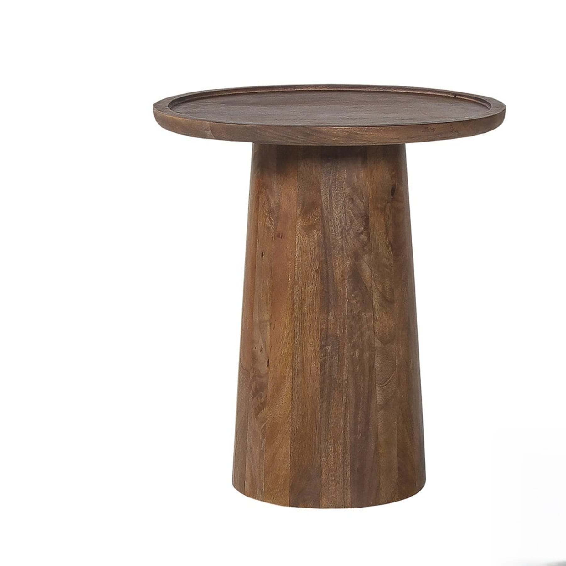 Salontafel 'Jules' 45x50 cm Rond Mango hout Lichtbruin