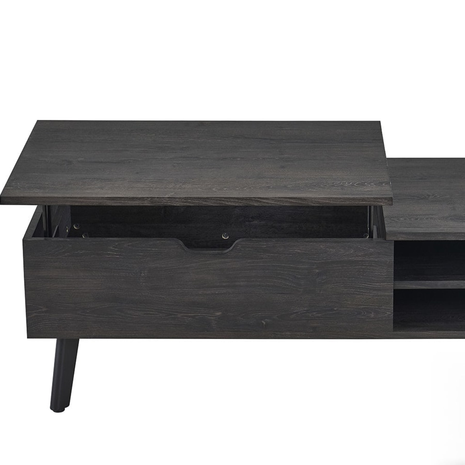 Salontafel 'Justine' Opklapbare top Decor Donkerbruin