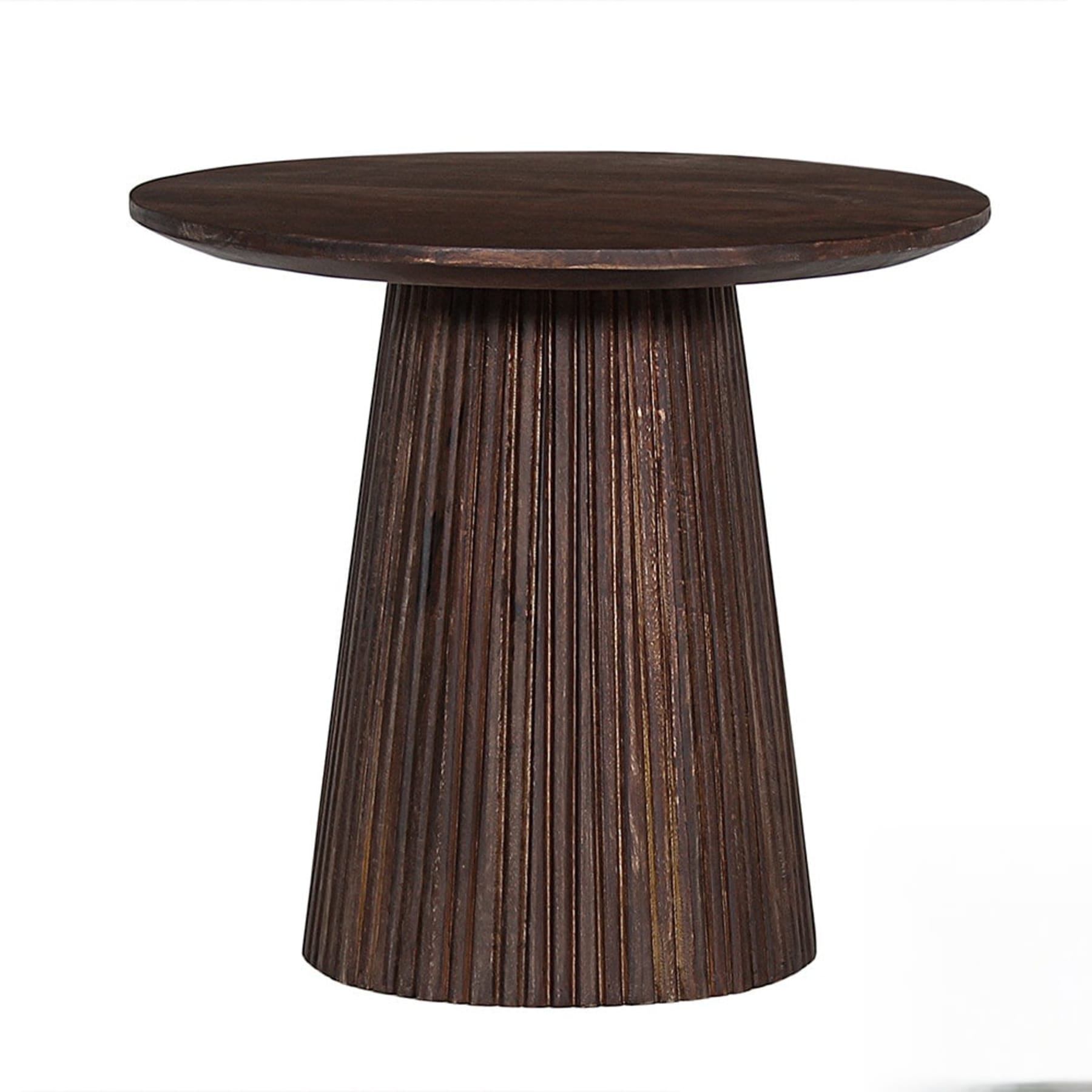 Salontafel 'Miguel' 50 cm Rond Mango hout Donkerbruin