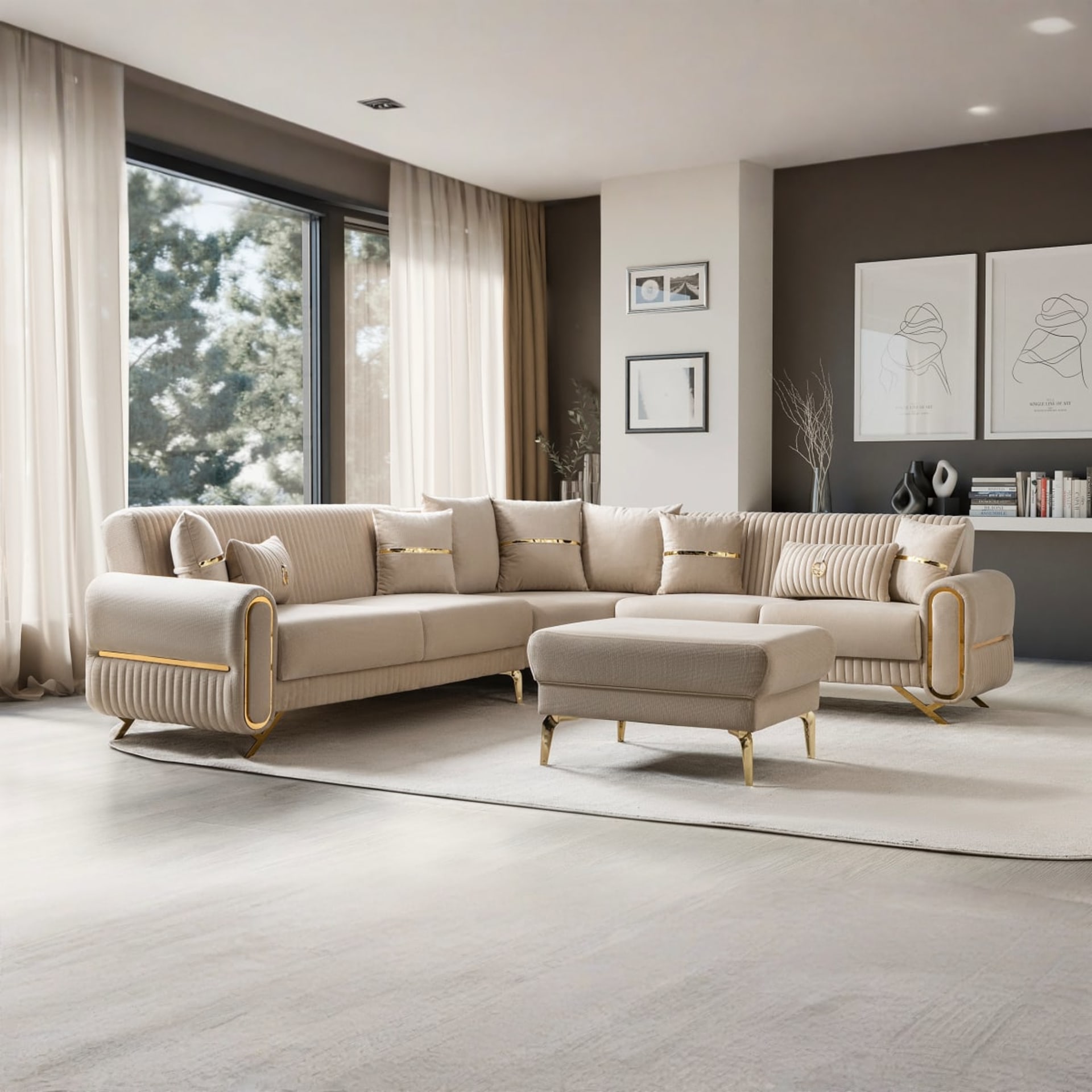 Royal Hoekbank Goud — foto 1 van 5