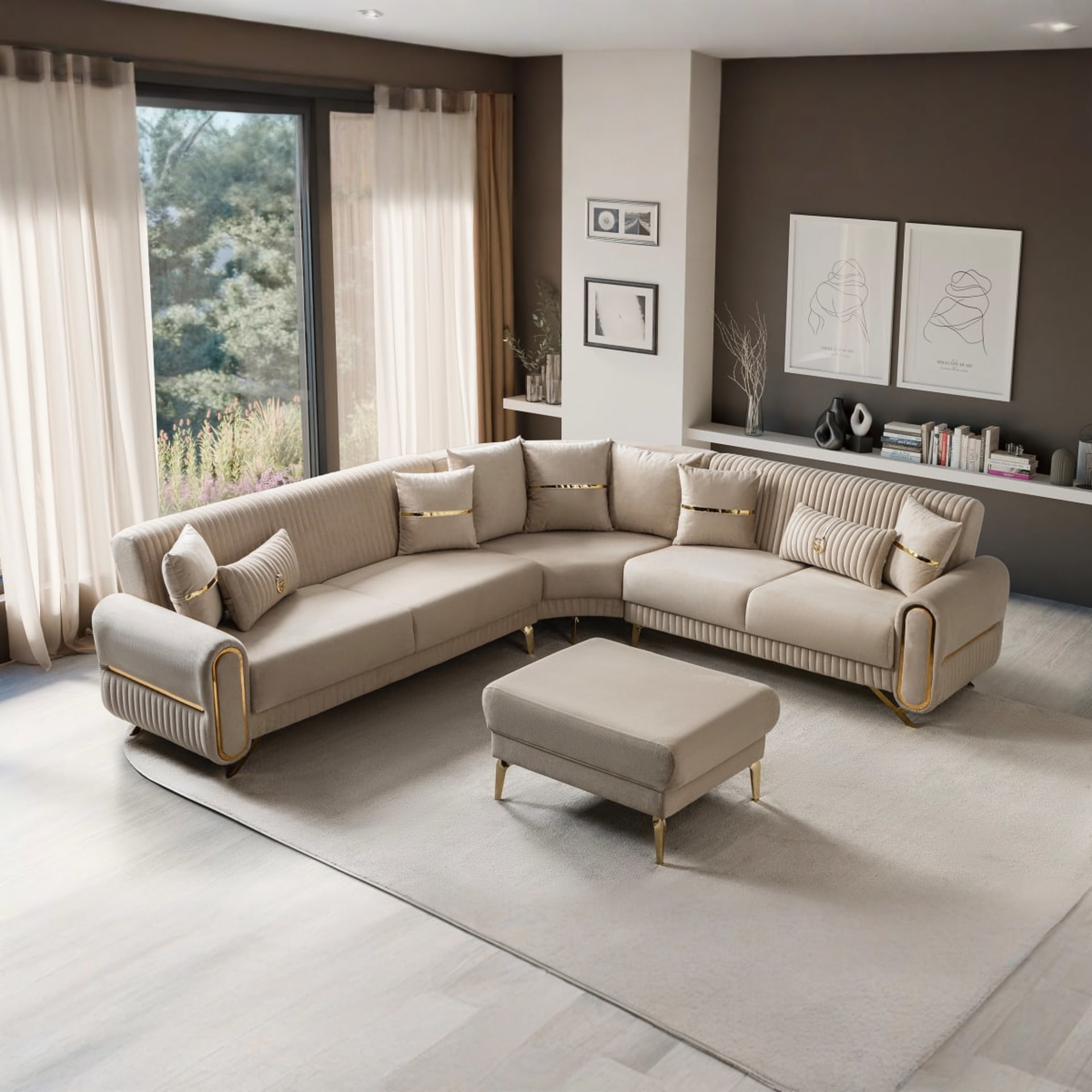 Royal Hoekbank Goud — foto 4 van 5