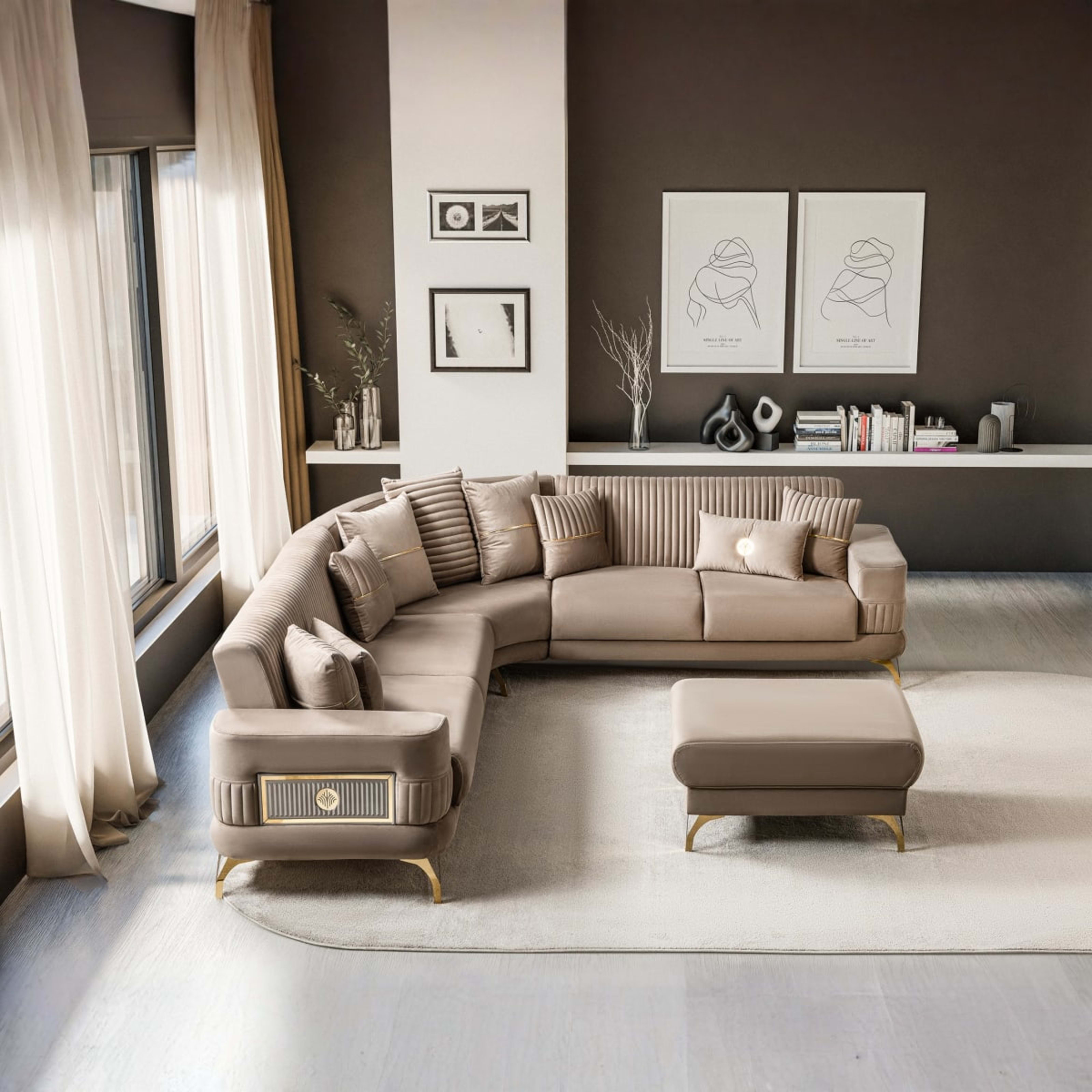 Aspendos Hoekbank Goud — 3