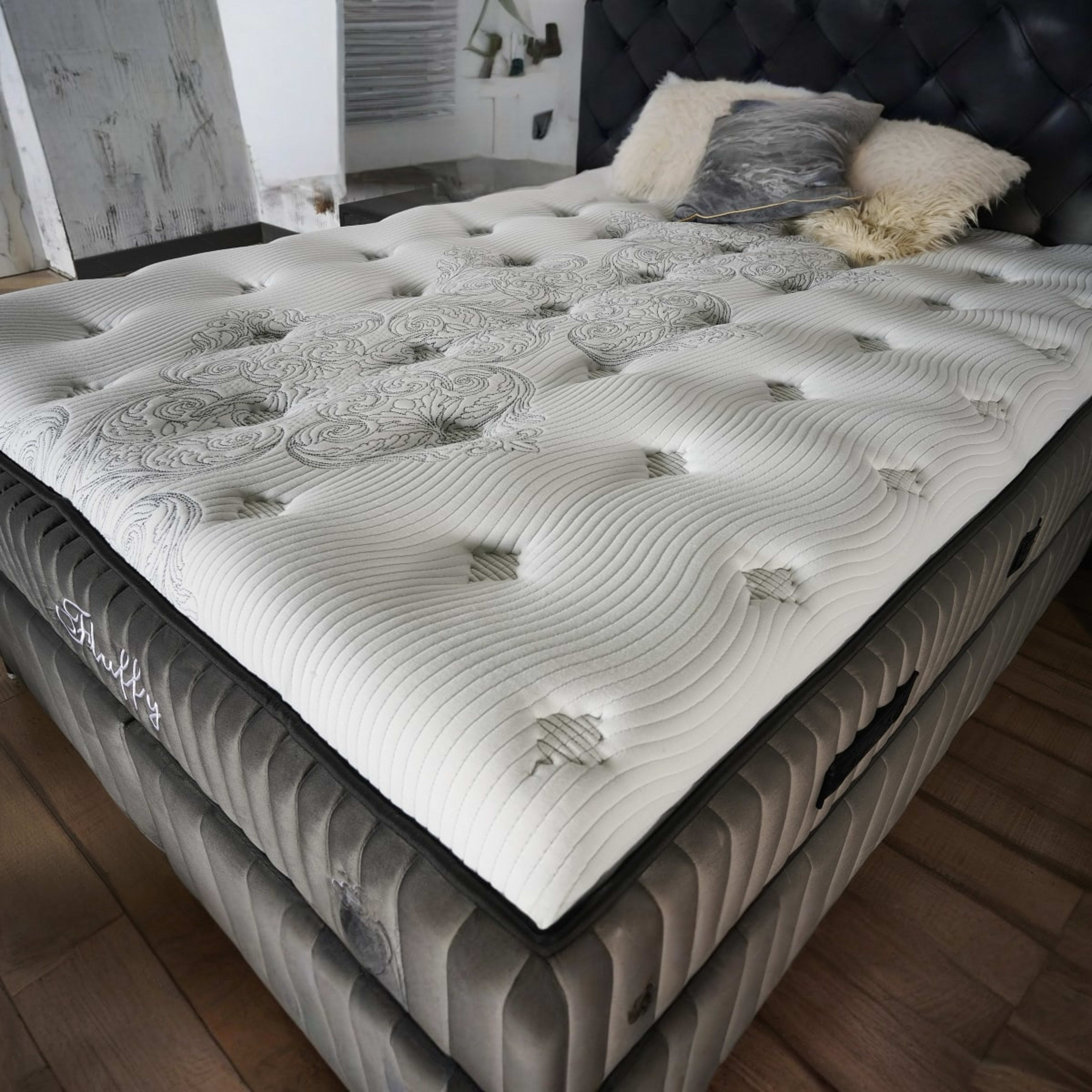Fluffy Boxspring Grijs — 3