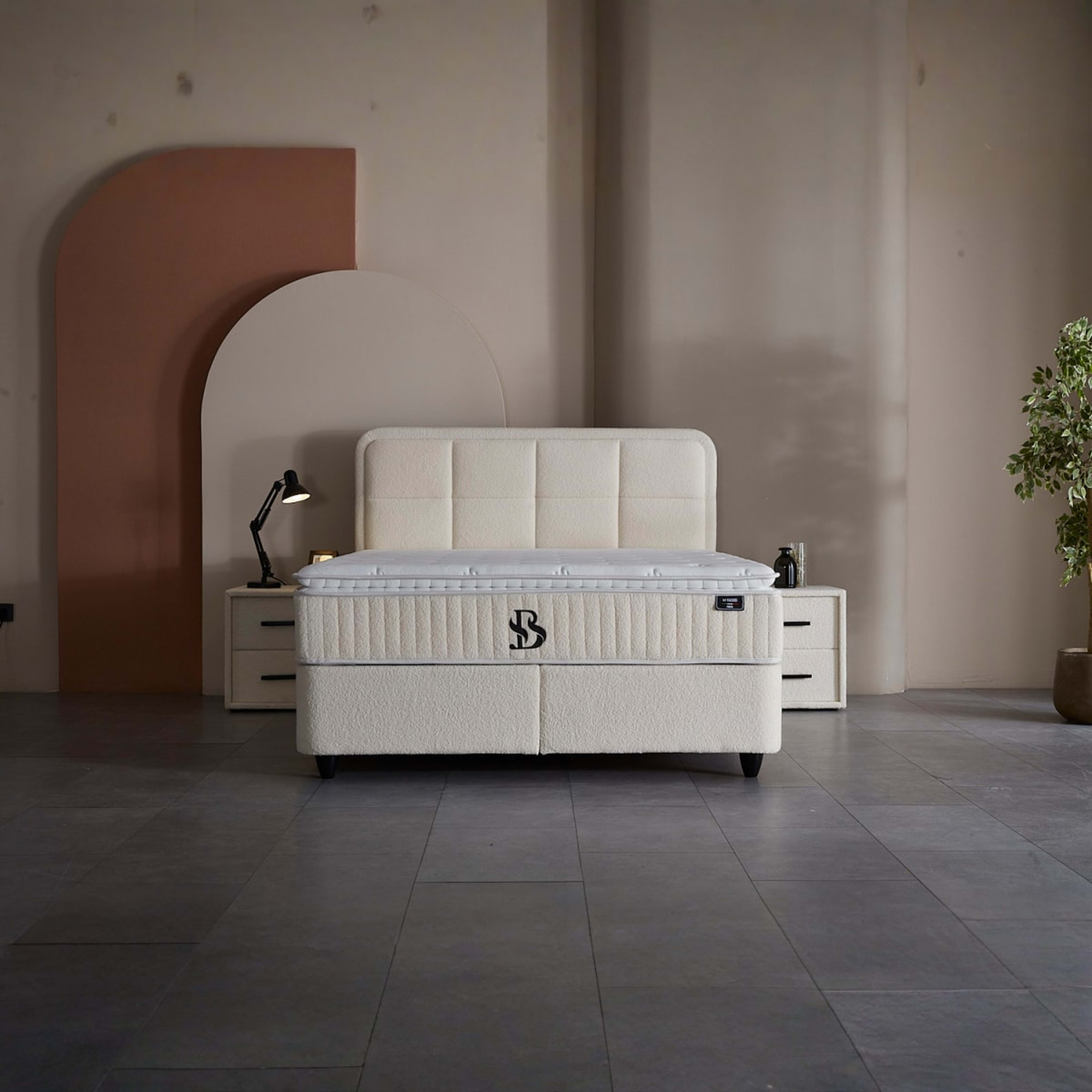 Sia Bedframe Beige — 3