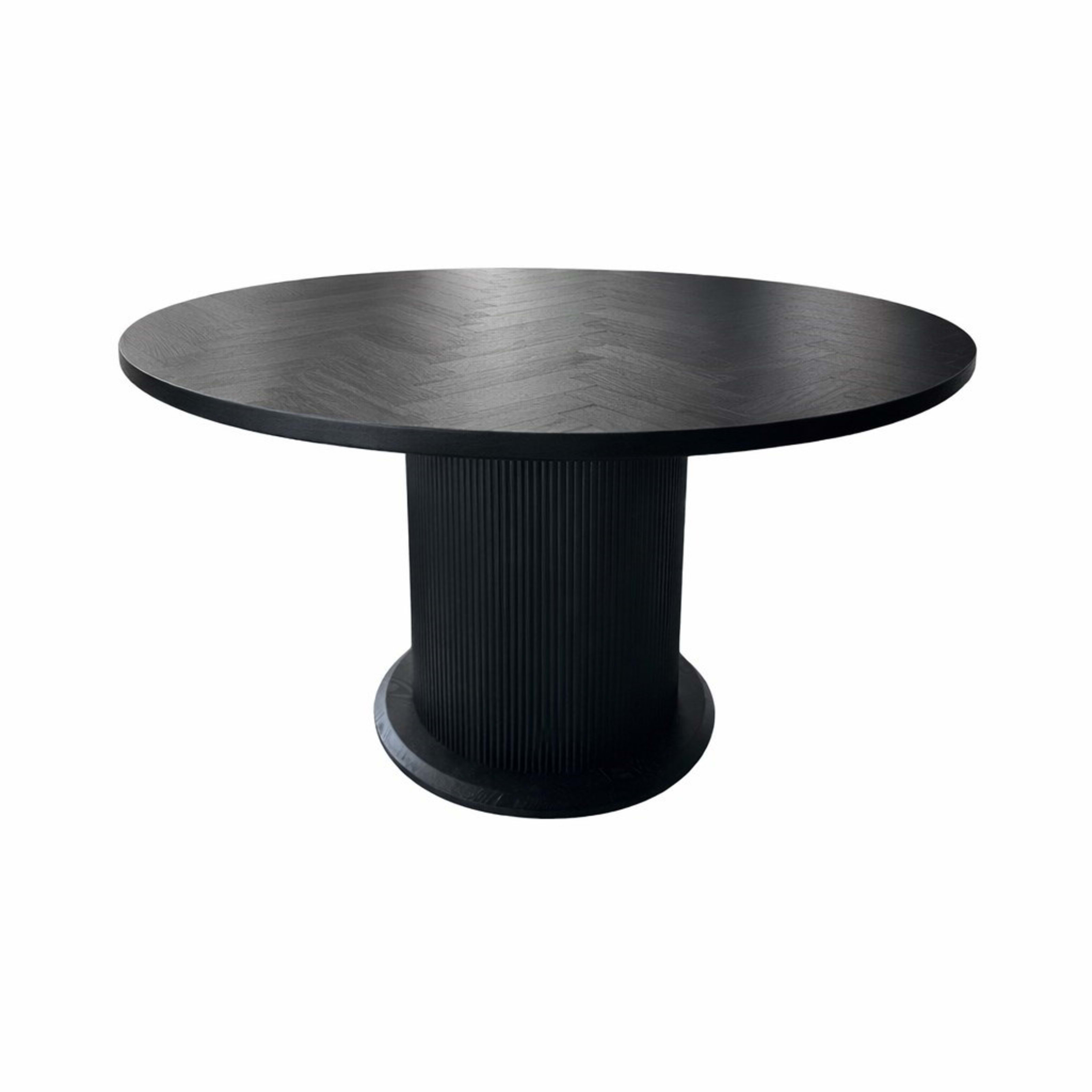 Taksim Eettafel Ø 130 Zwart Visgraat — 1