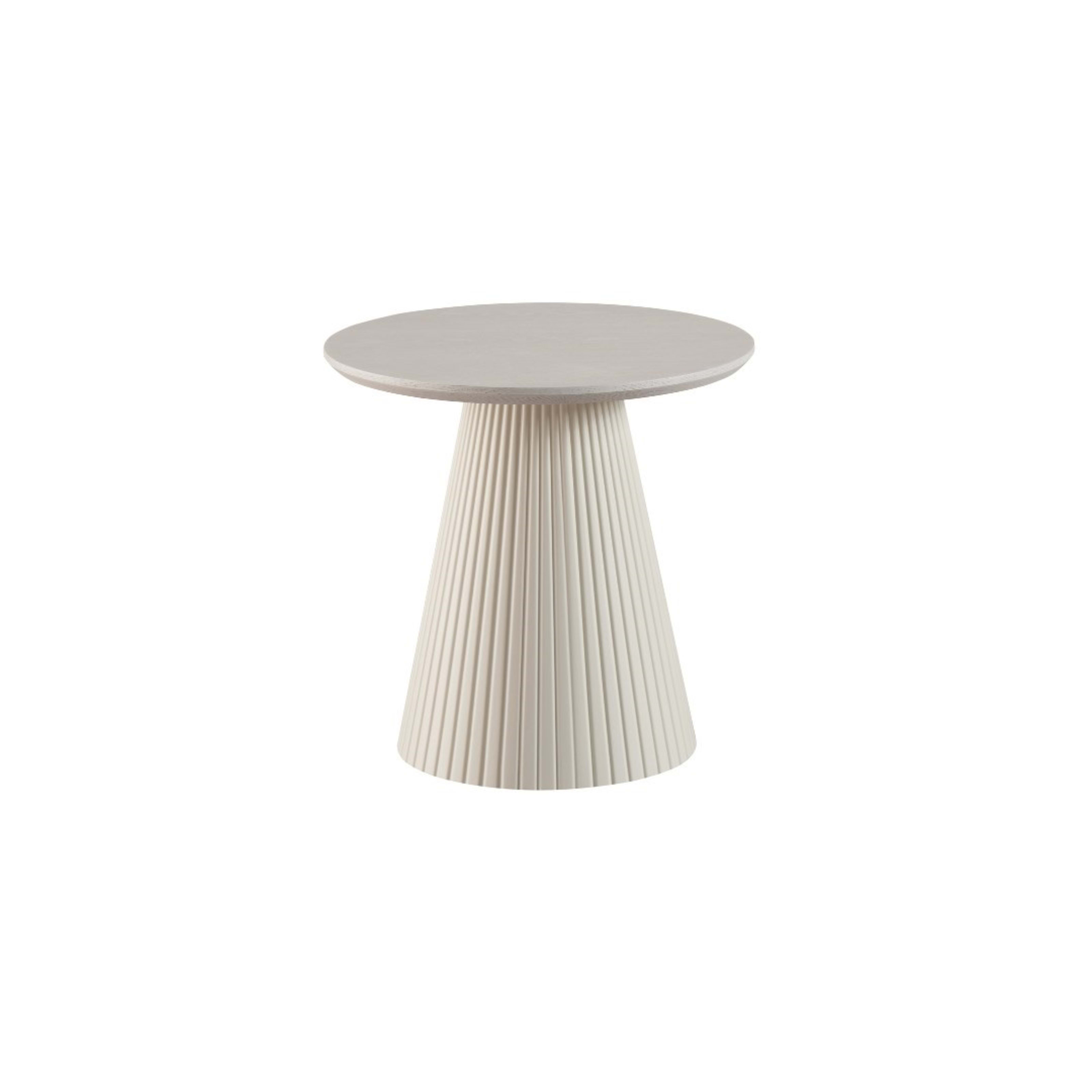 Kimberly Bijzettafel 55×55×55 Crème Fineer — 1