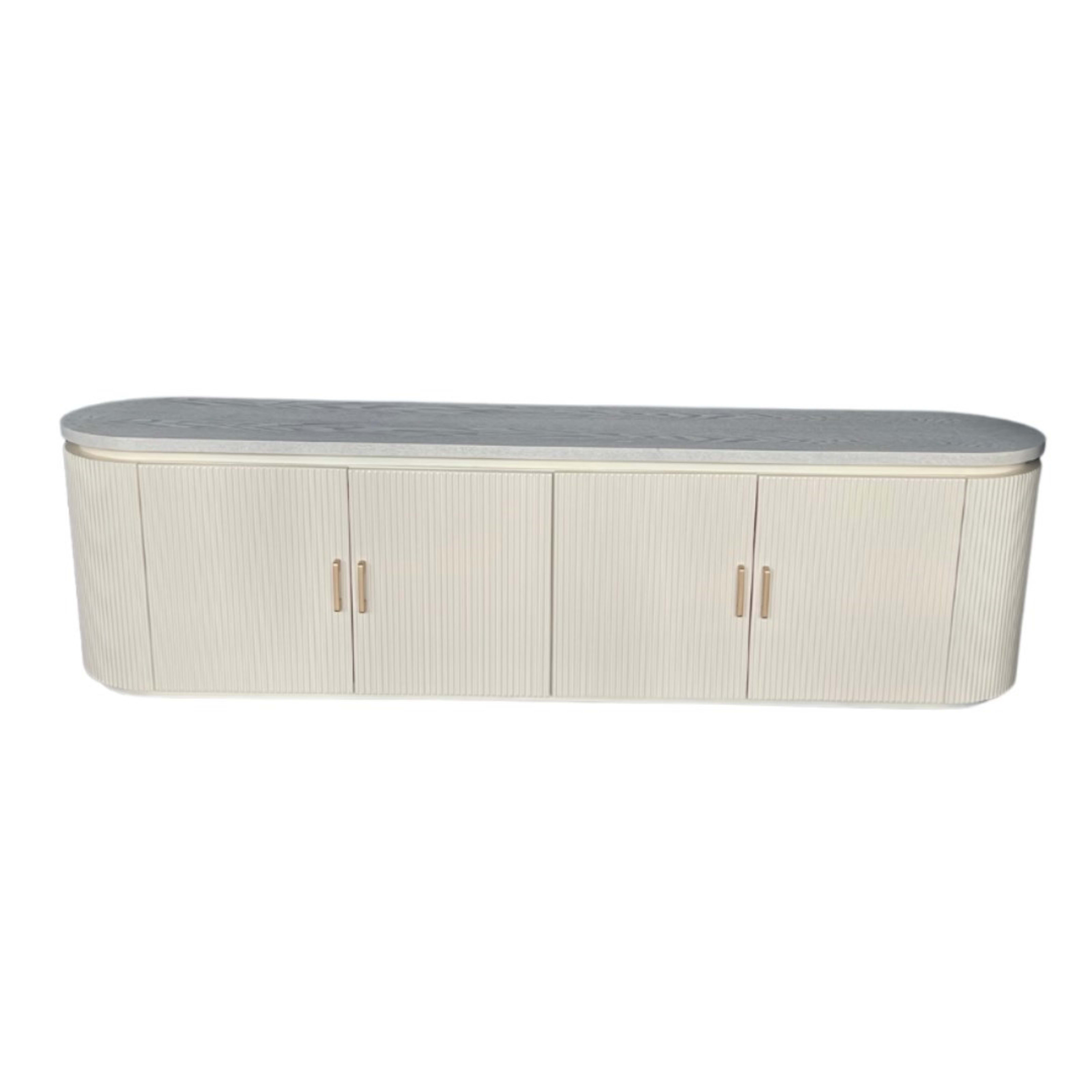 Kimberly TV-meubel 200×40×55 Crème Fineer