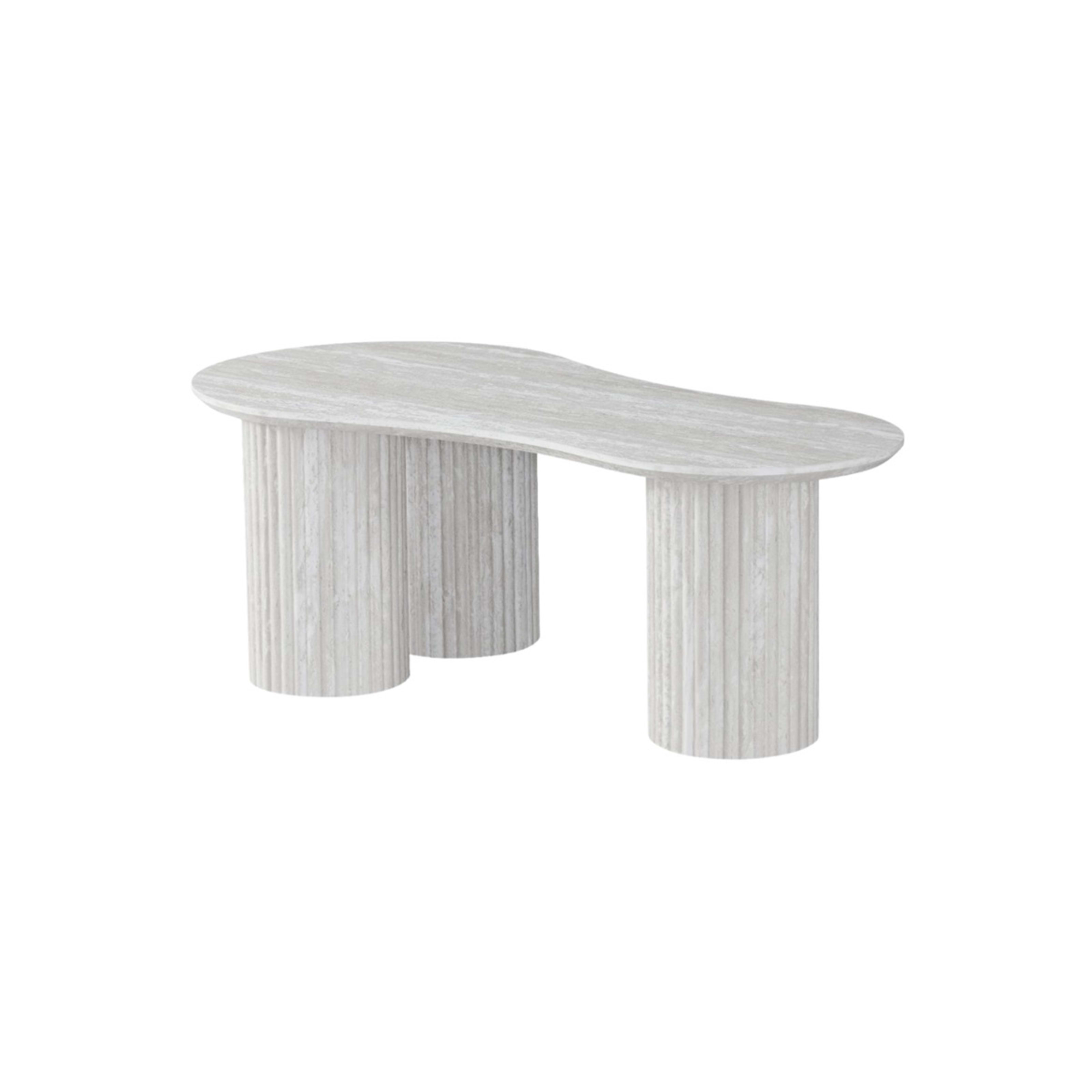Kapadokya Salontafel 120×60×45 Beige Fineer Curve — 1