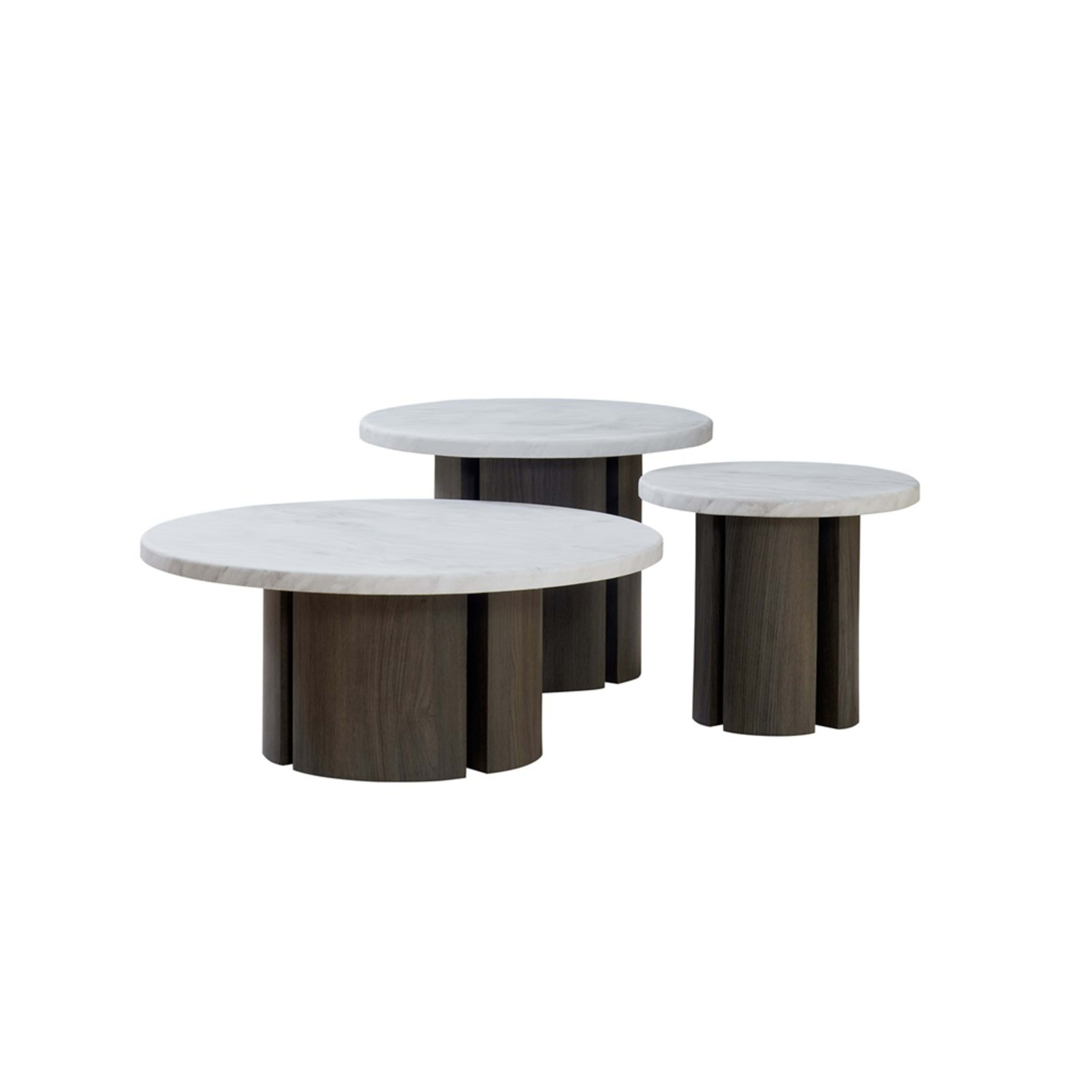 Olivia Salontafel 80×35 Wit Marmer — 1
