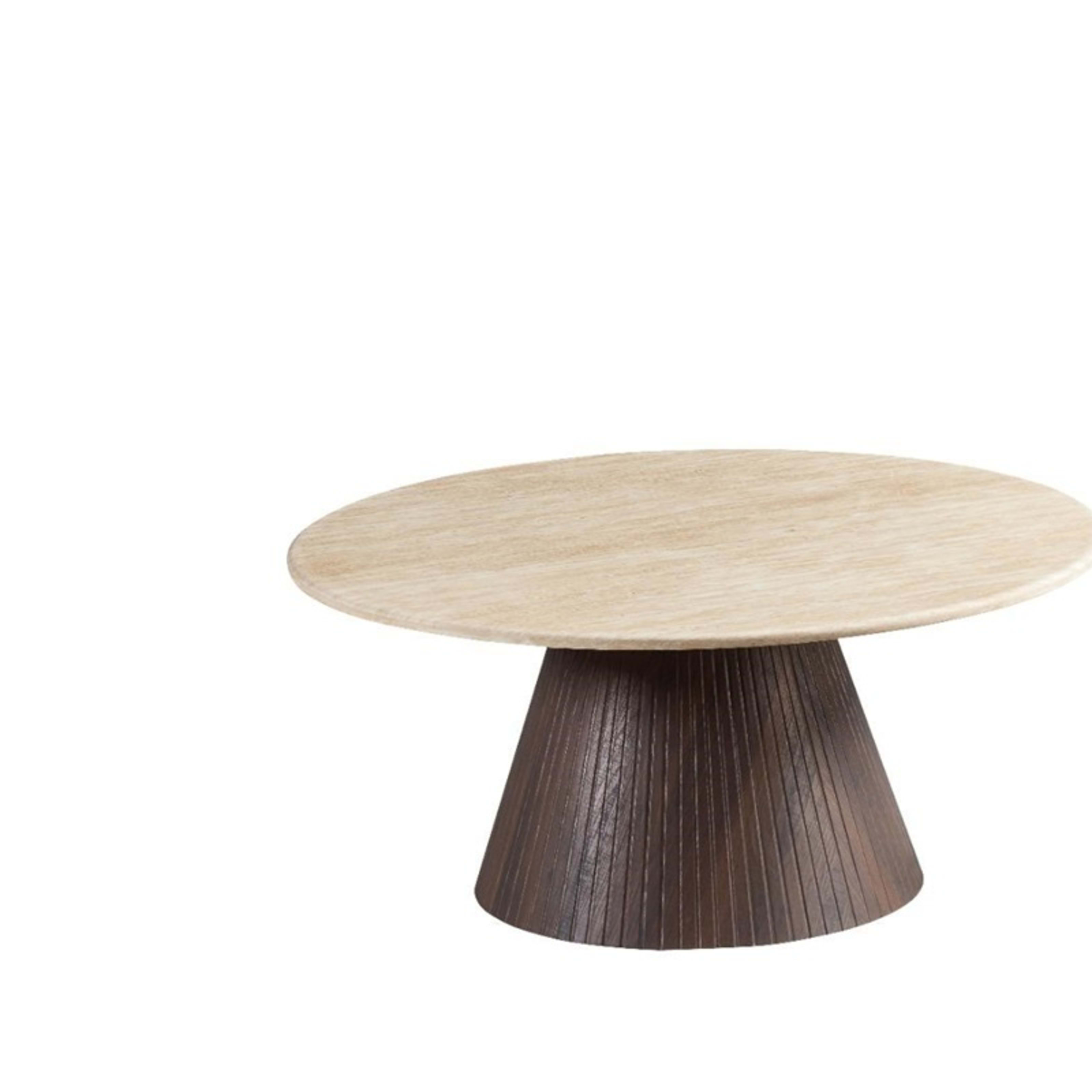 Kimberly Brown Salontafel Ø 110 Flintstone Marmer — 1