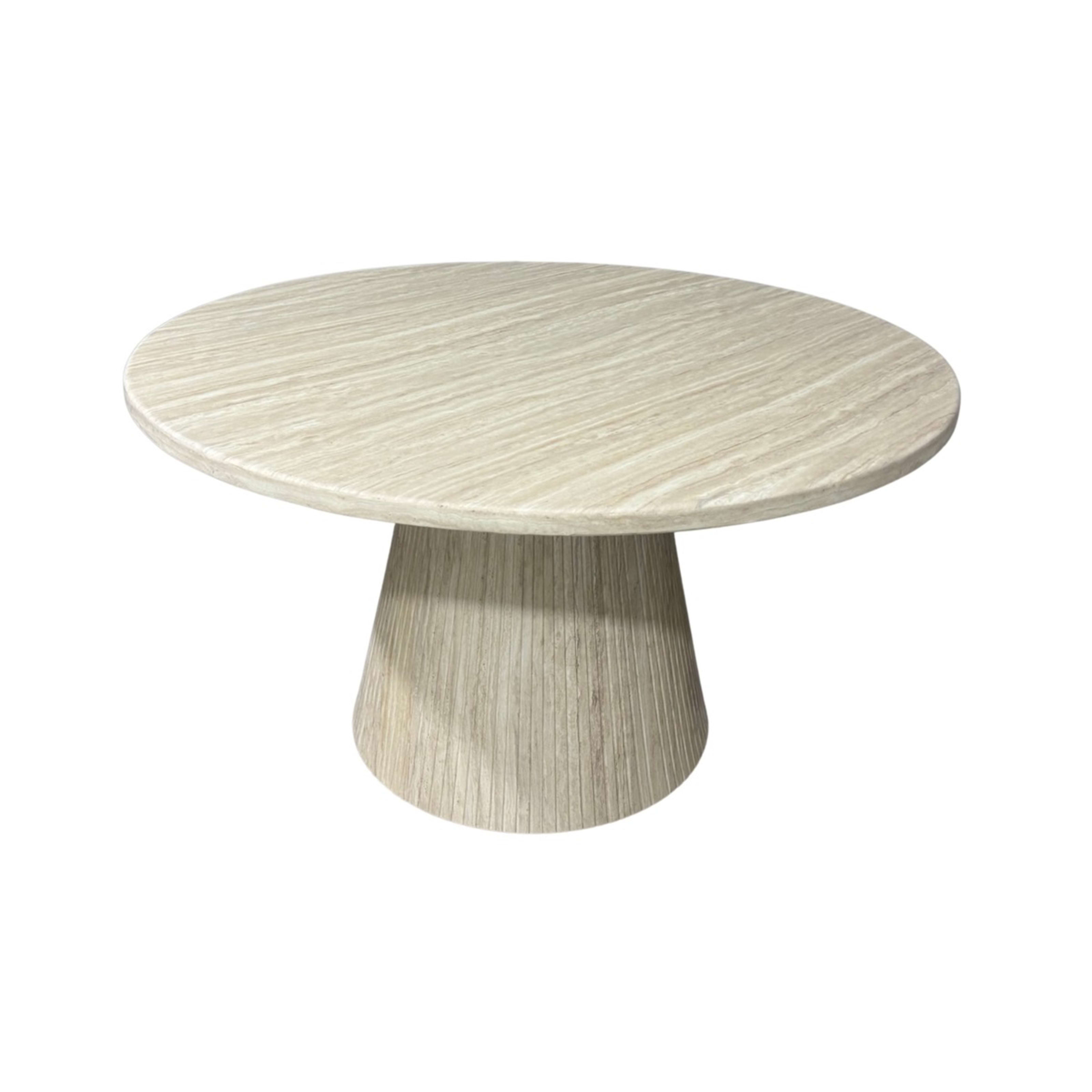 Kimberly Eettafel Ø 130 Flintstone Marmer — 1
