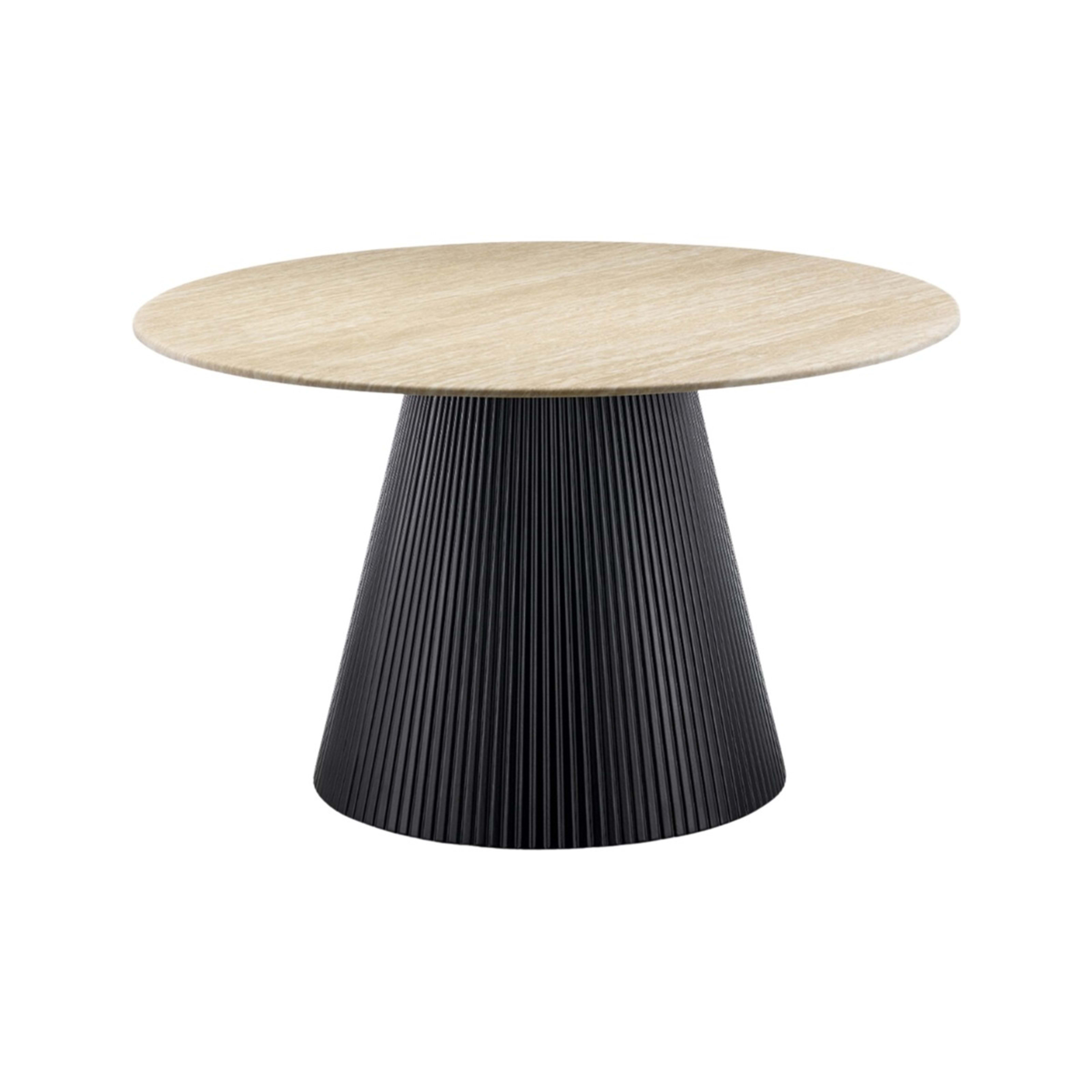 Kimberly Black Eettafel Ø 130 Zwart Marmer — 1