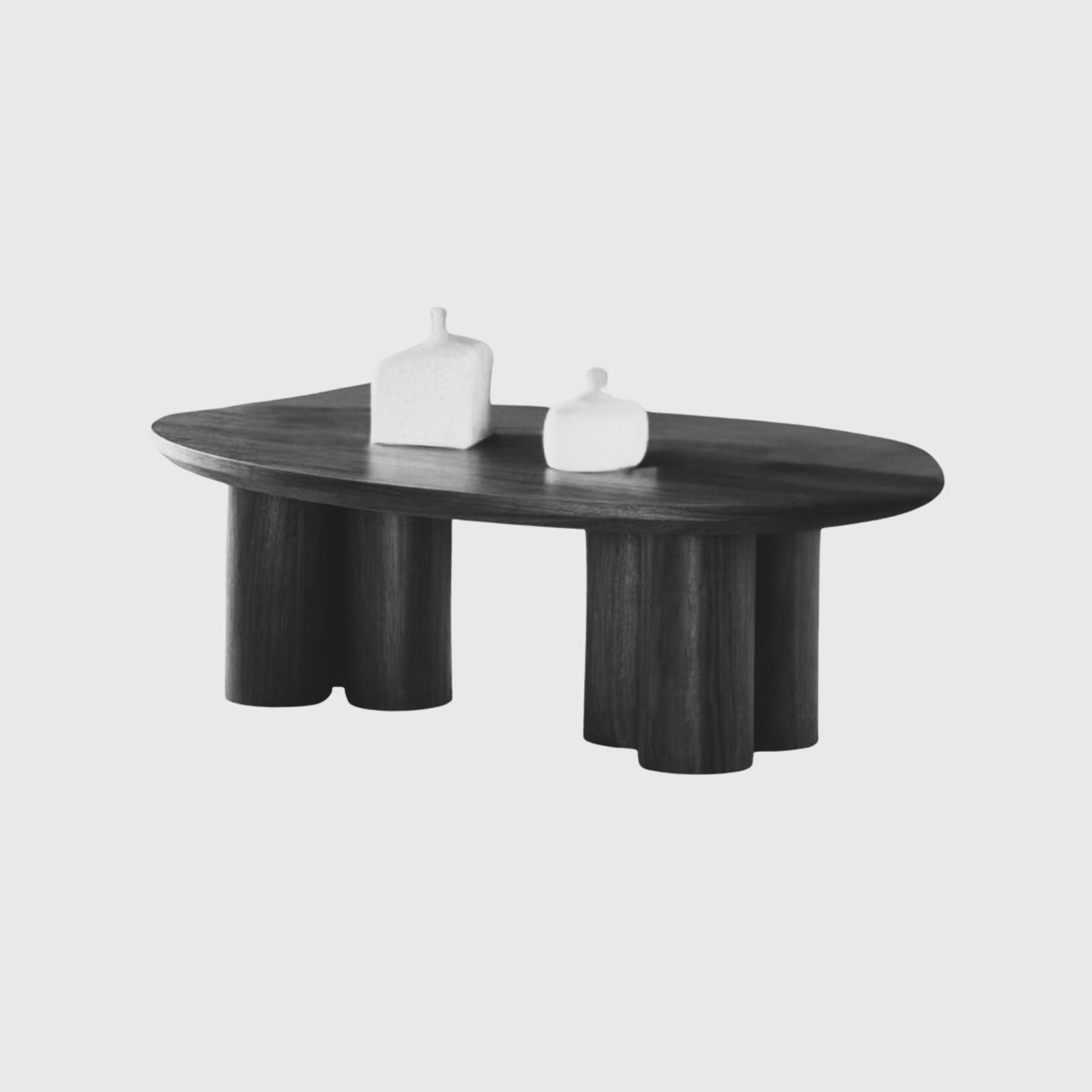 Royal Salontafel 140×80×45 Zwart Fineer Ovaal — 1