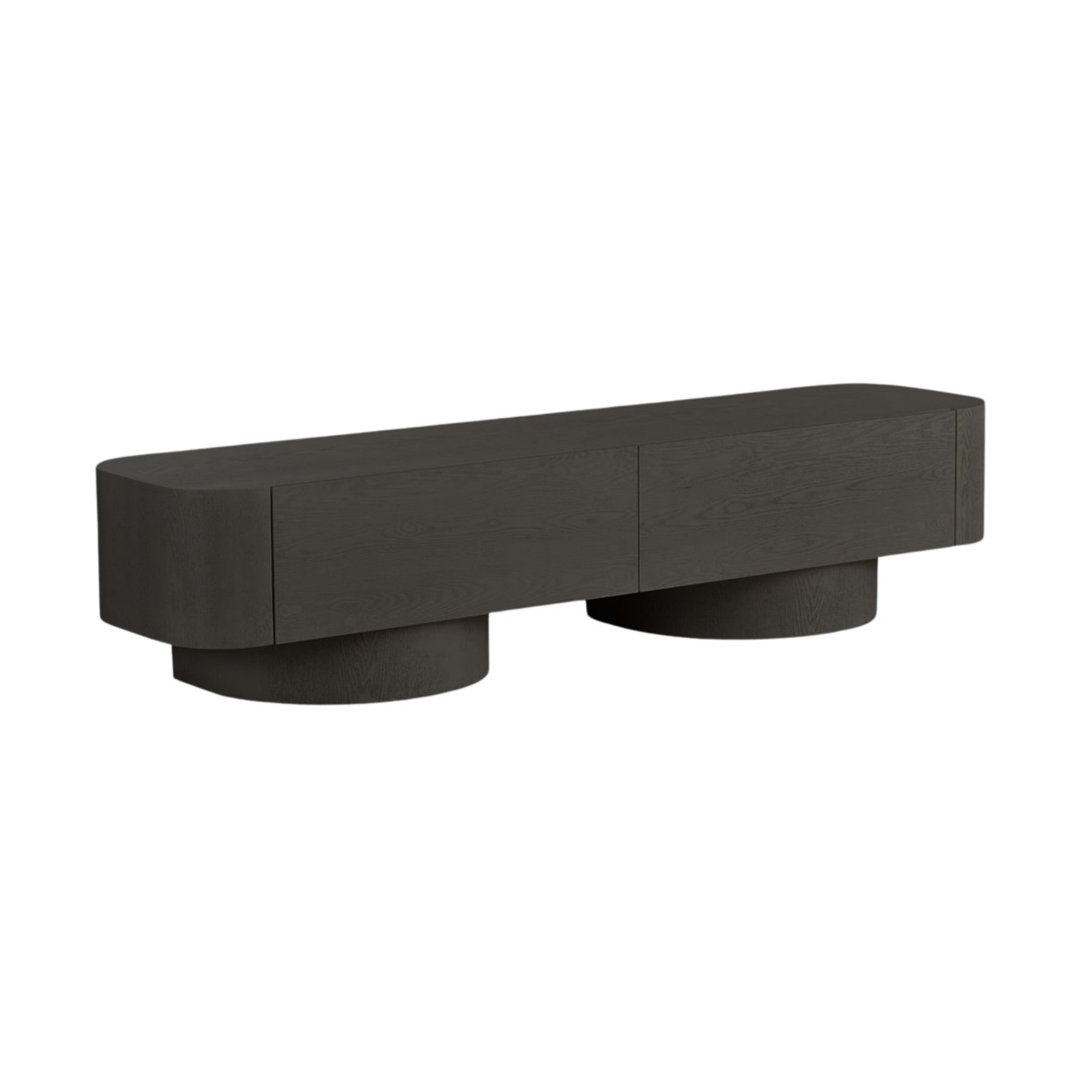 Royal TV-meubel 200×50×45 Zwart Fineer — 1
