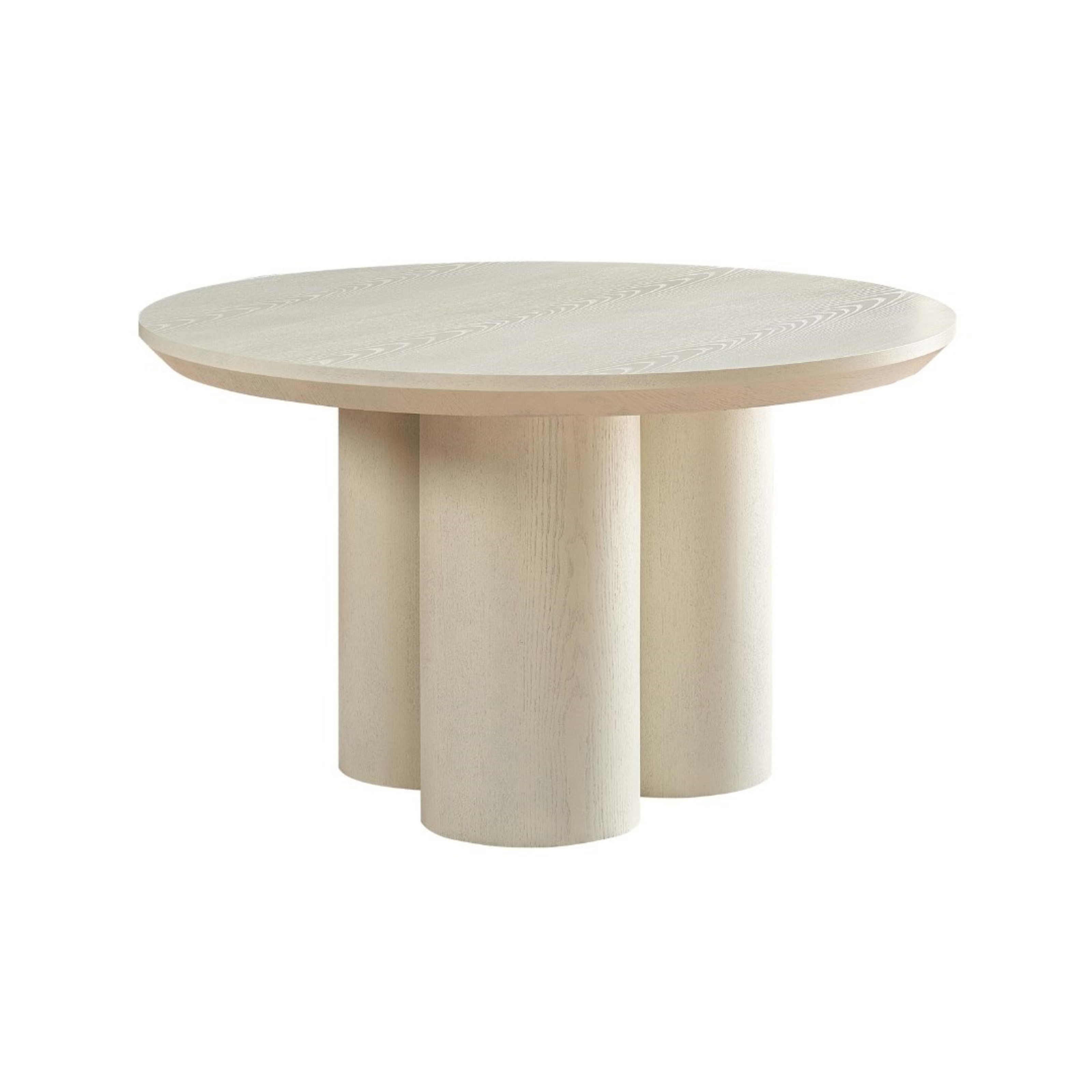 Royal Eettafel Ø 130 Crème Fineer — 1