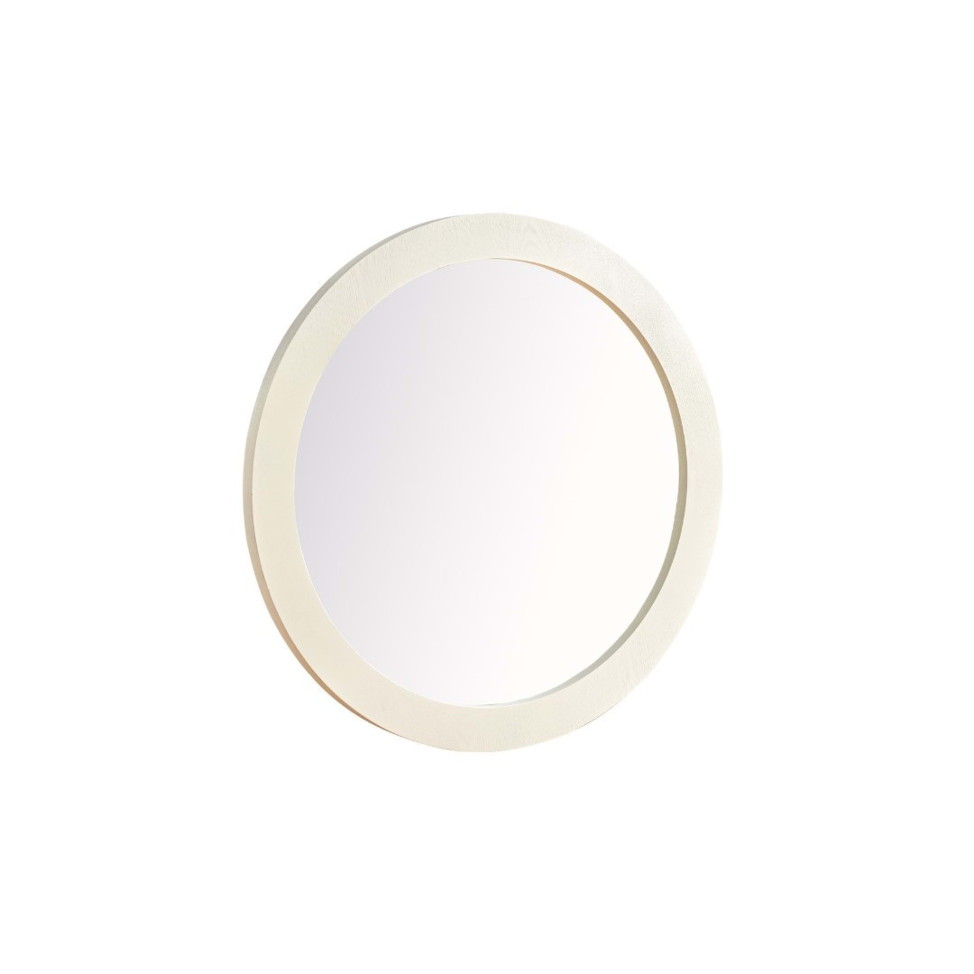 Wandspiegel Spiegel Ø 120 Crème Fineer