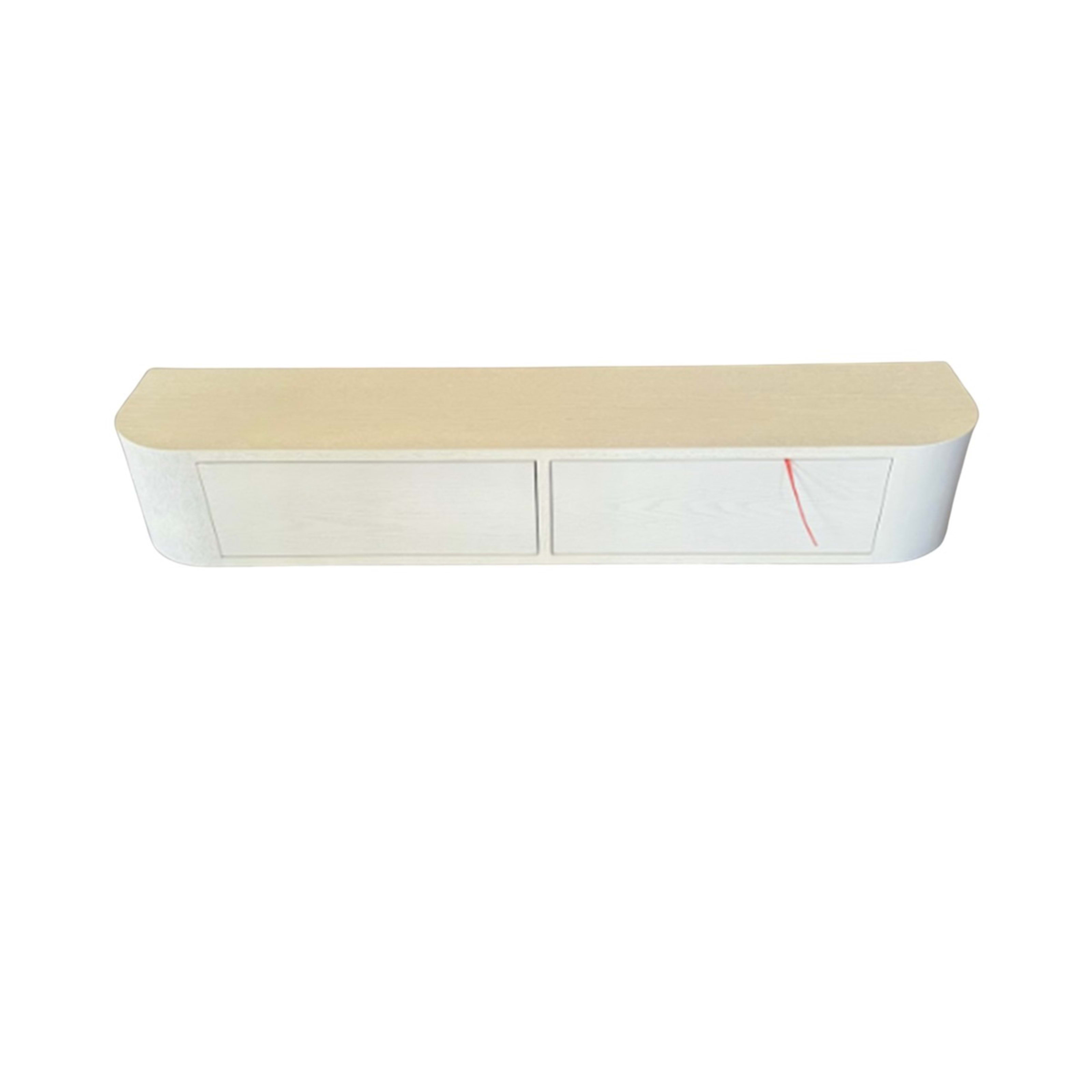 TV Kast LOTUS WALL CABINET CREAM VENEER PLAIN 120X24X20