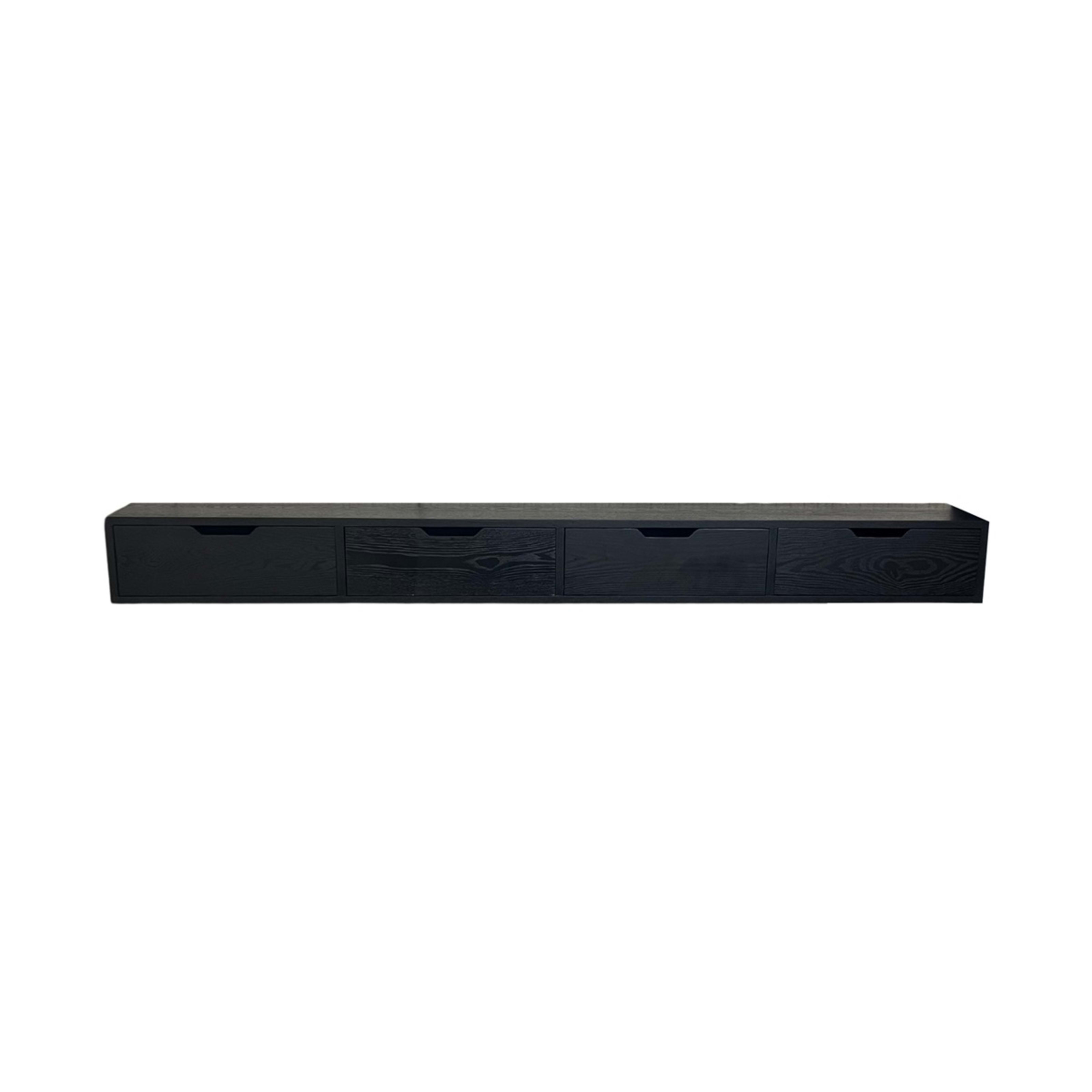 TV Kast  200×24×20 Zwart Fineer
