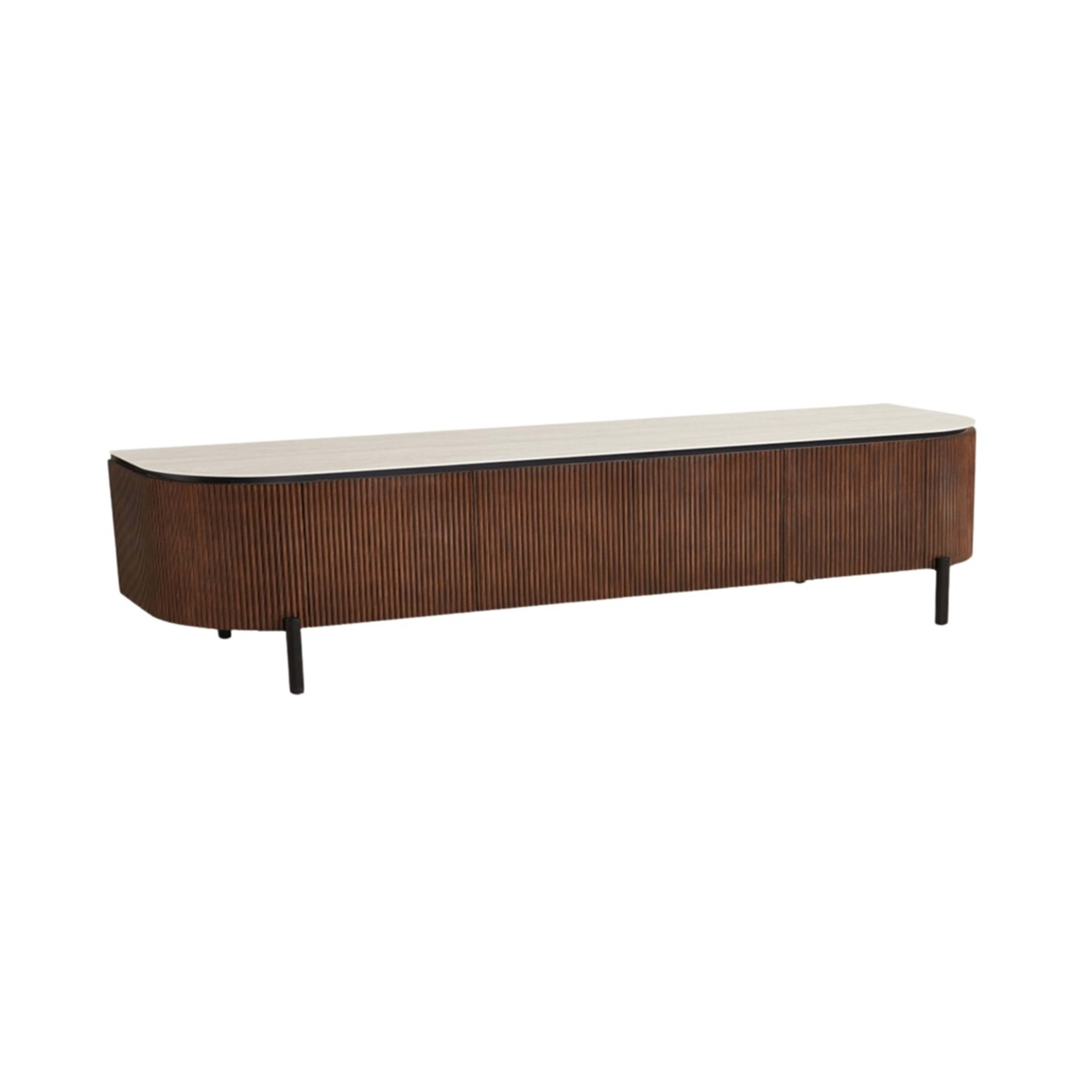 Aqua TV-meubel 200×50×55 Bruin Keramiek