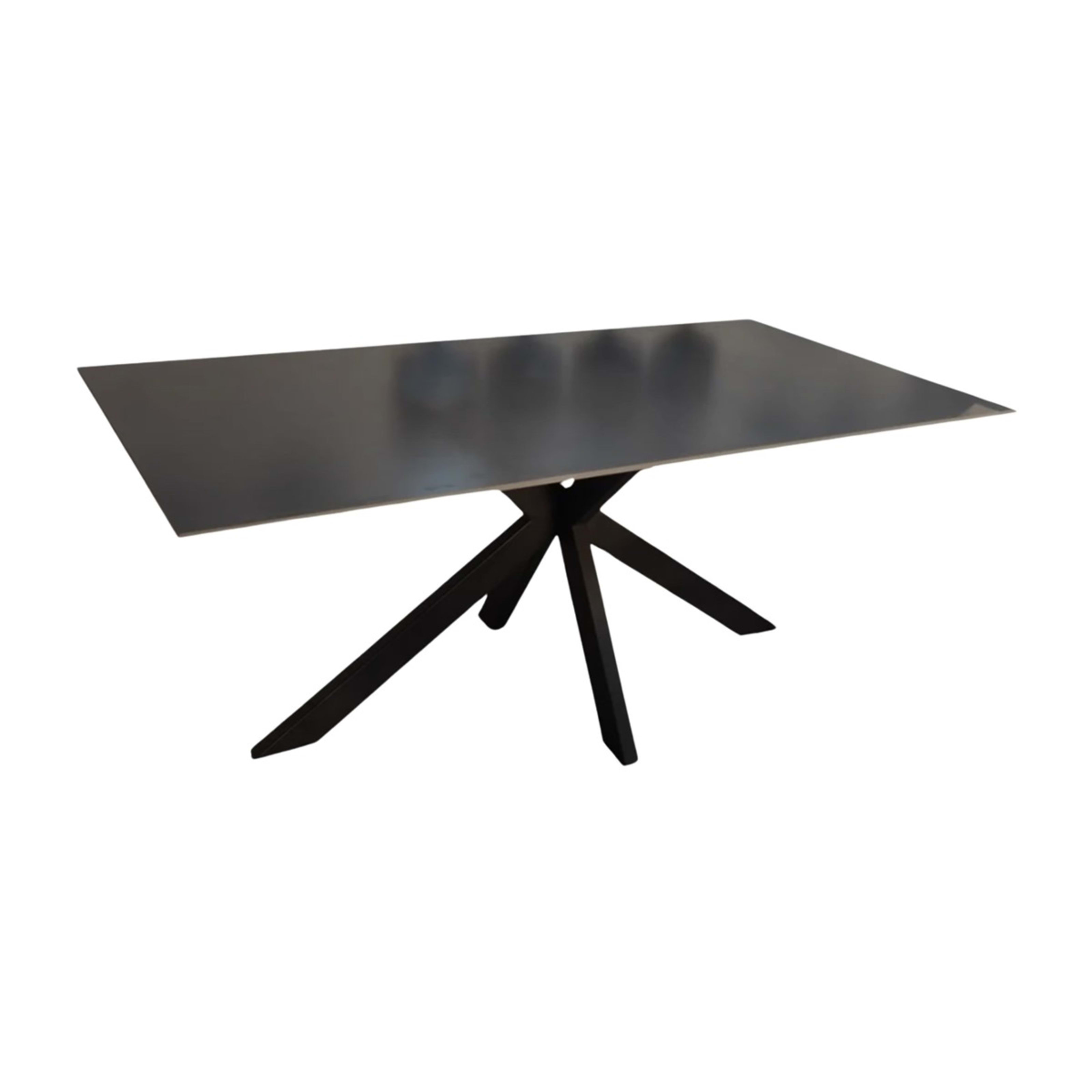 Octopus Eettafel 180×90 Zwart Sintersteen — 1