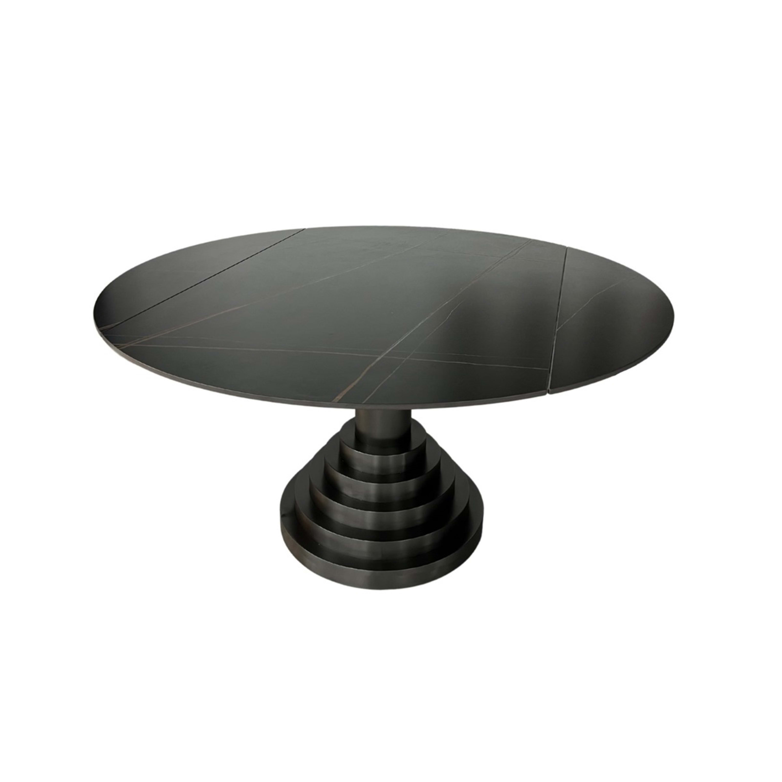 Rosella Eettafel 135/89×75 Zwart Sintersteen — 1