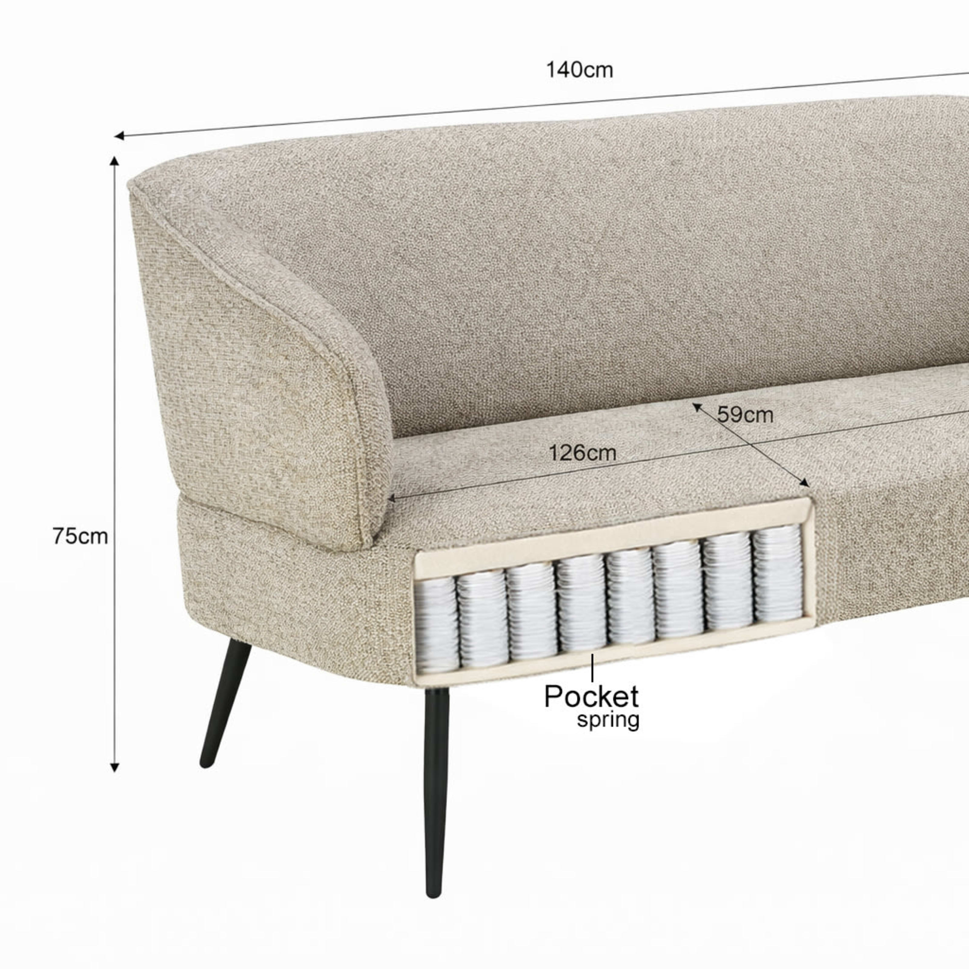 Coco Beige Sofa — 8
