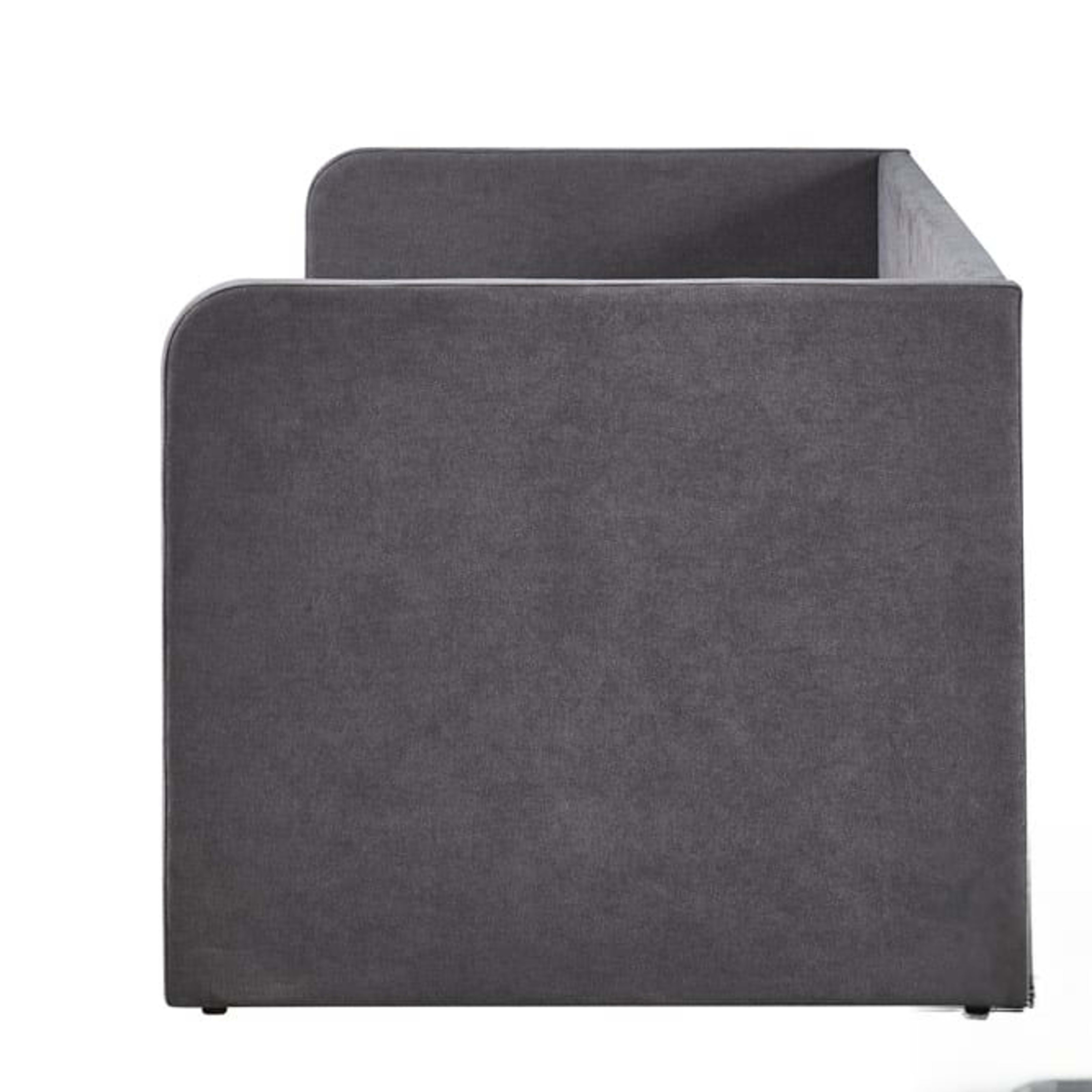 Bed 'Parma' 90×200 met lattenbodem Stof Grijs — 5