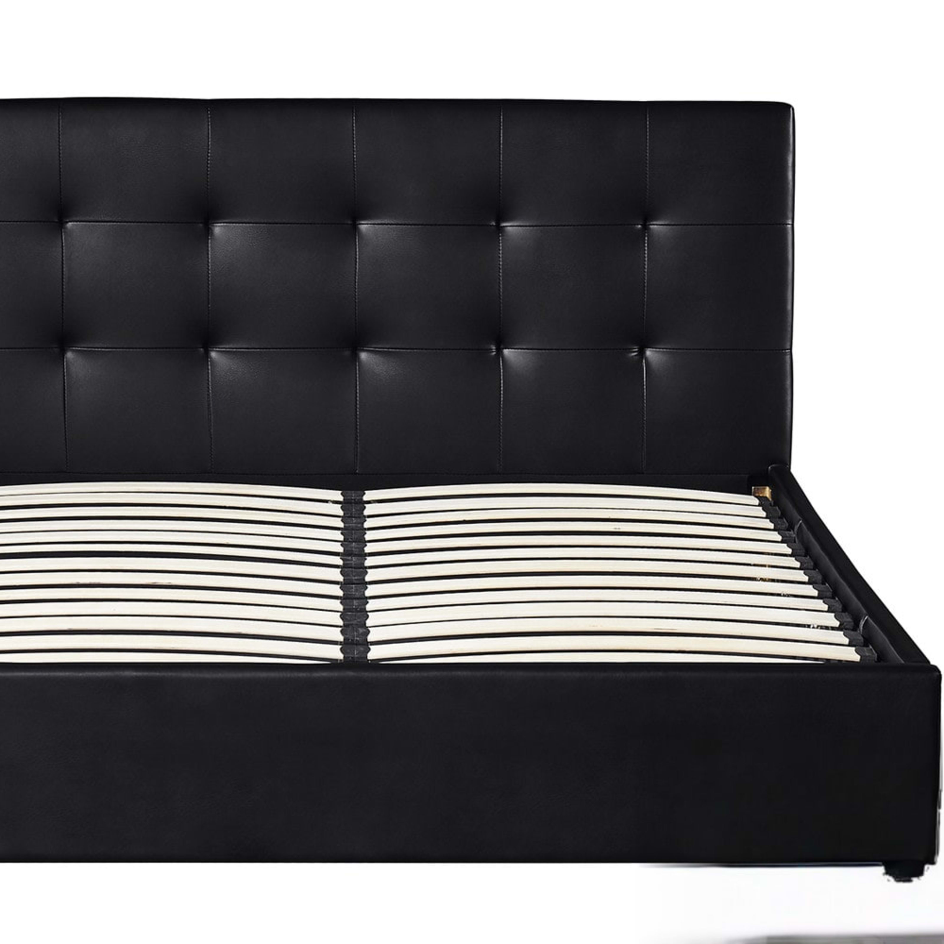 Bed met koffer 'Porto' 160×200 PU Zwart — 2