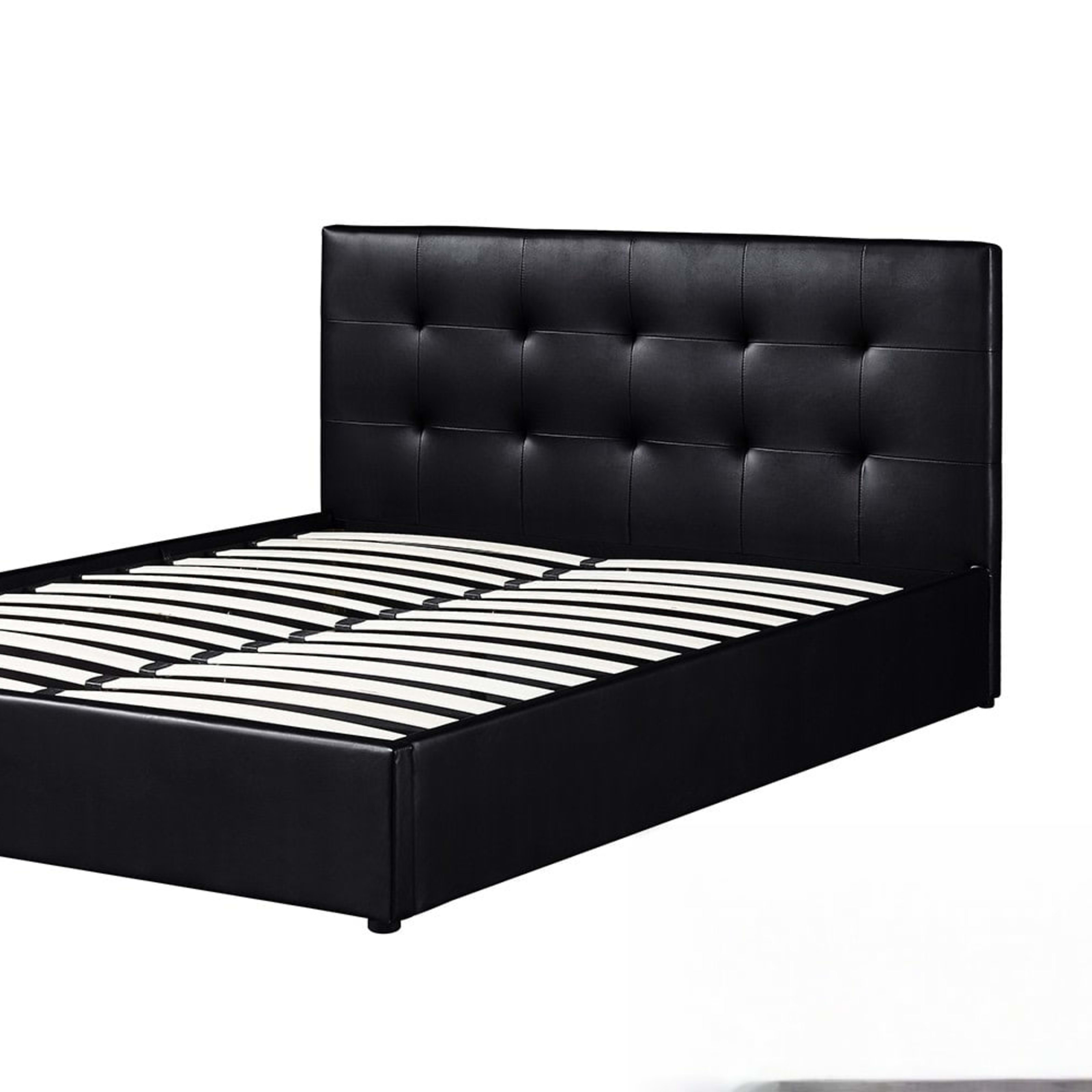 Bed met koffer 'Porto' 160×200 PU Zwart — 3