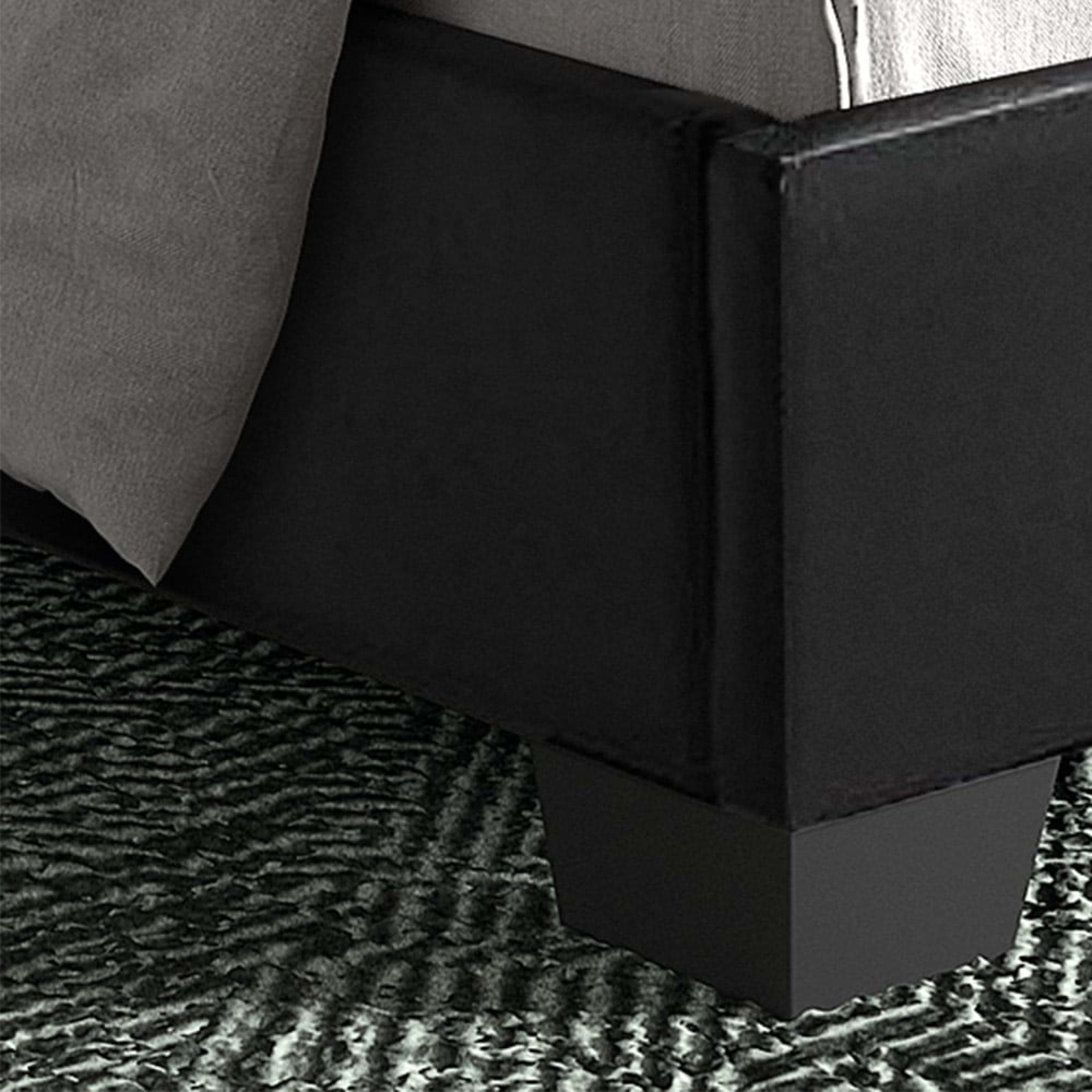 Bed 'Roma' 160×200 met lattenbodem PU Zwart — 4