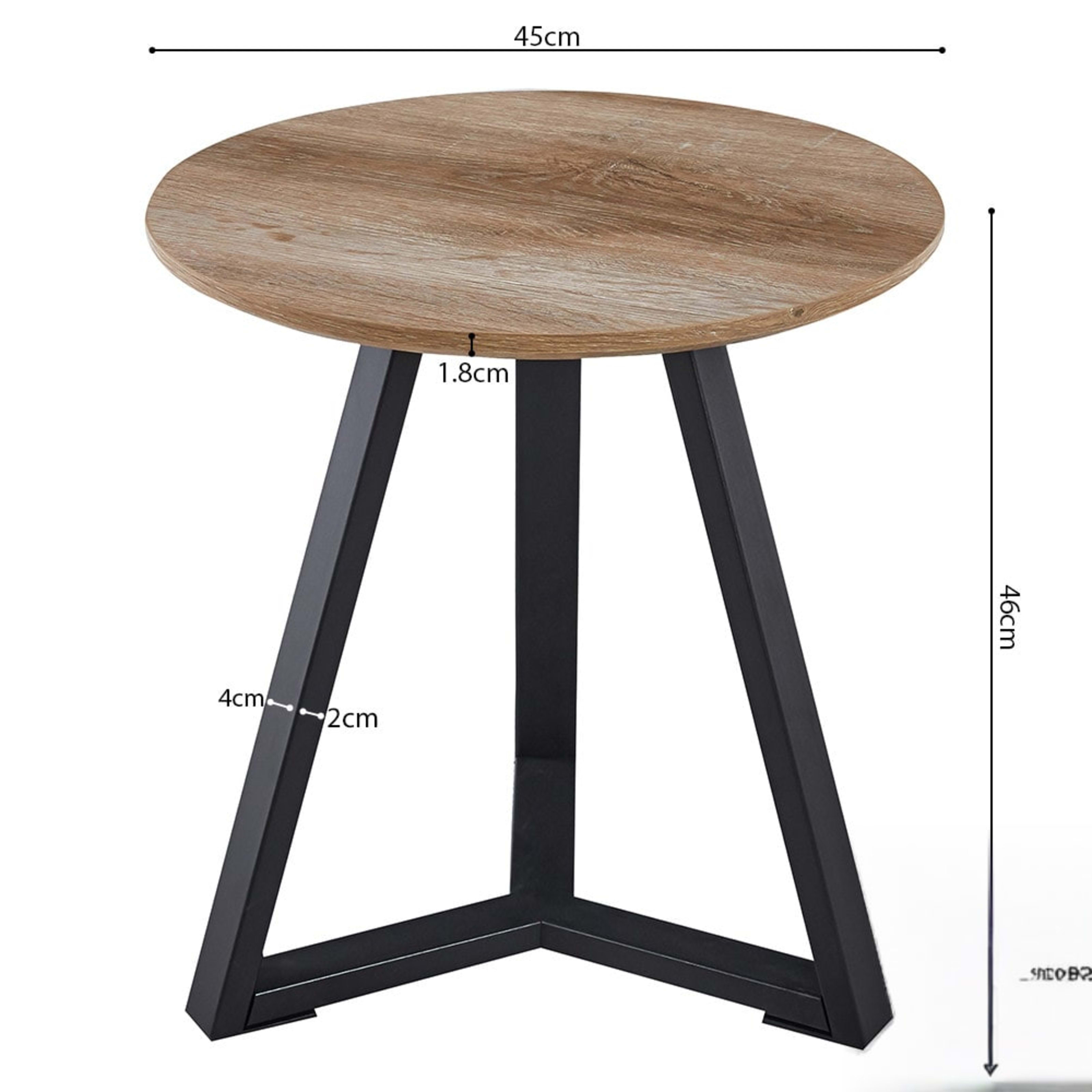 Bijzettafel 'Paso 2' Decor Oude Eik — 4