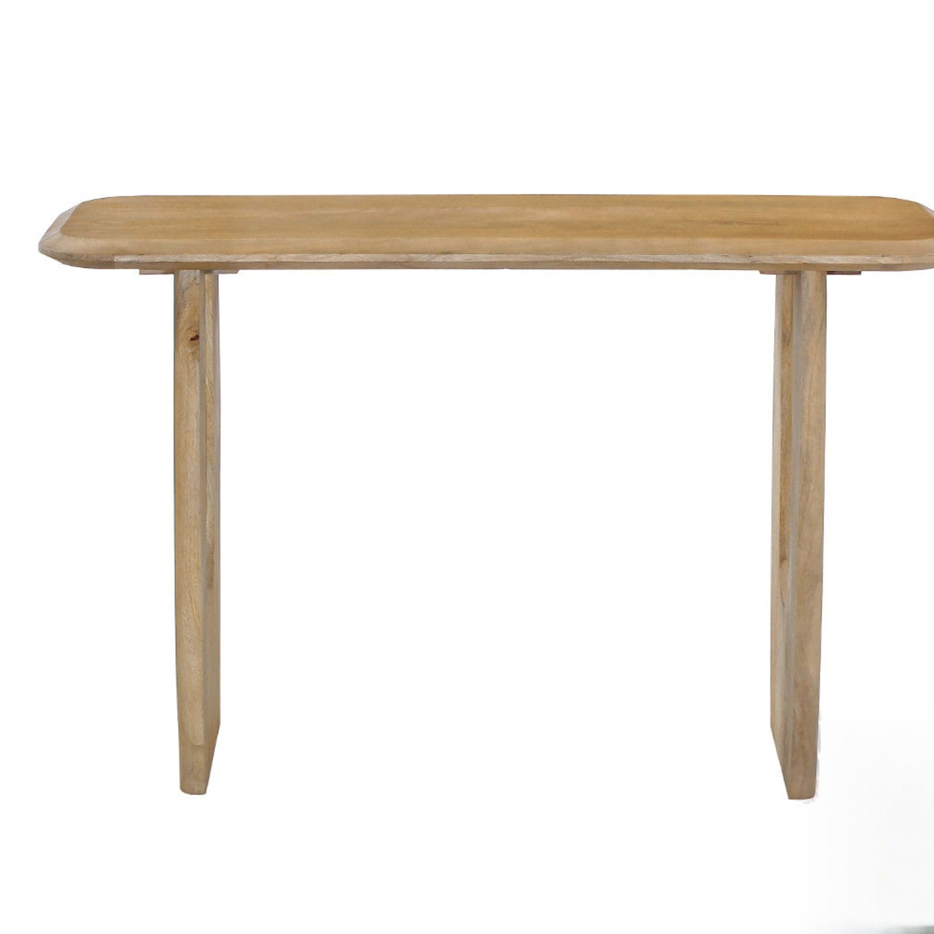Console 'Braga' Deens Ovaal Mango hout Amandel