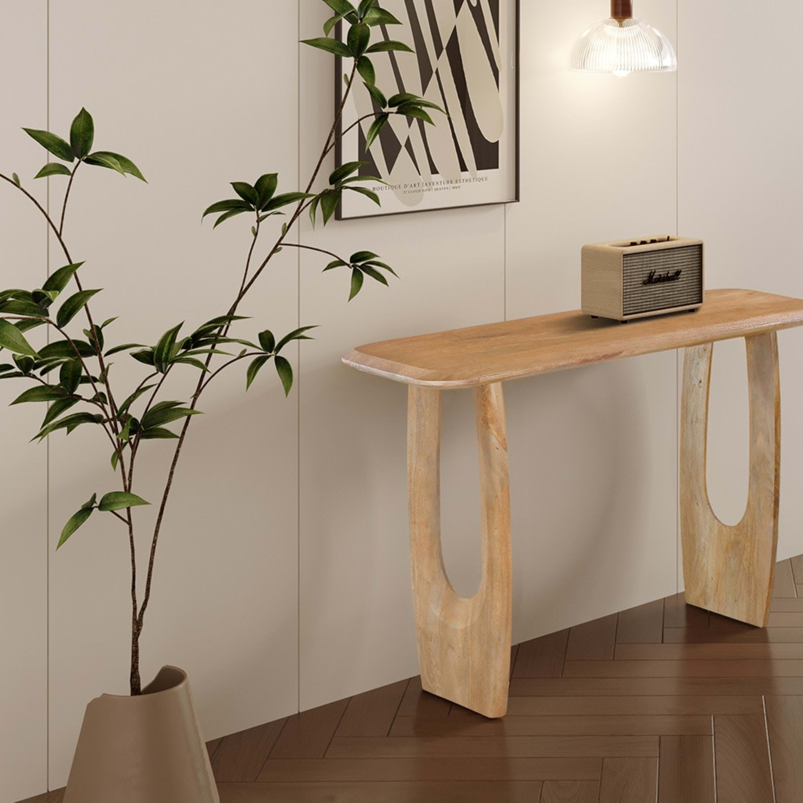 Console 'Braga' Deens Ovaal Mango hout Amandel — 2