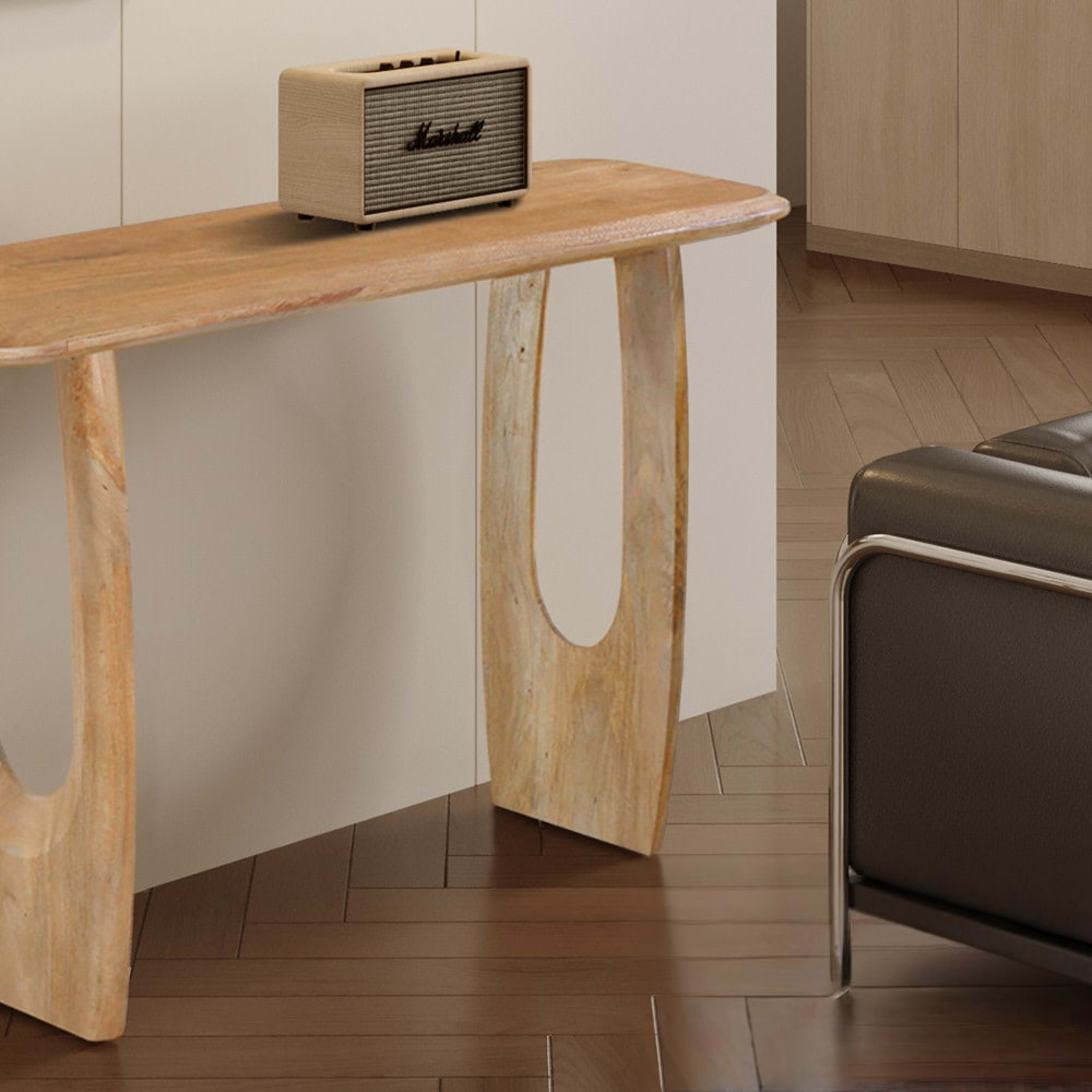 Console 'Braga' Deens Ovaal Mango hout Amandel — 3