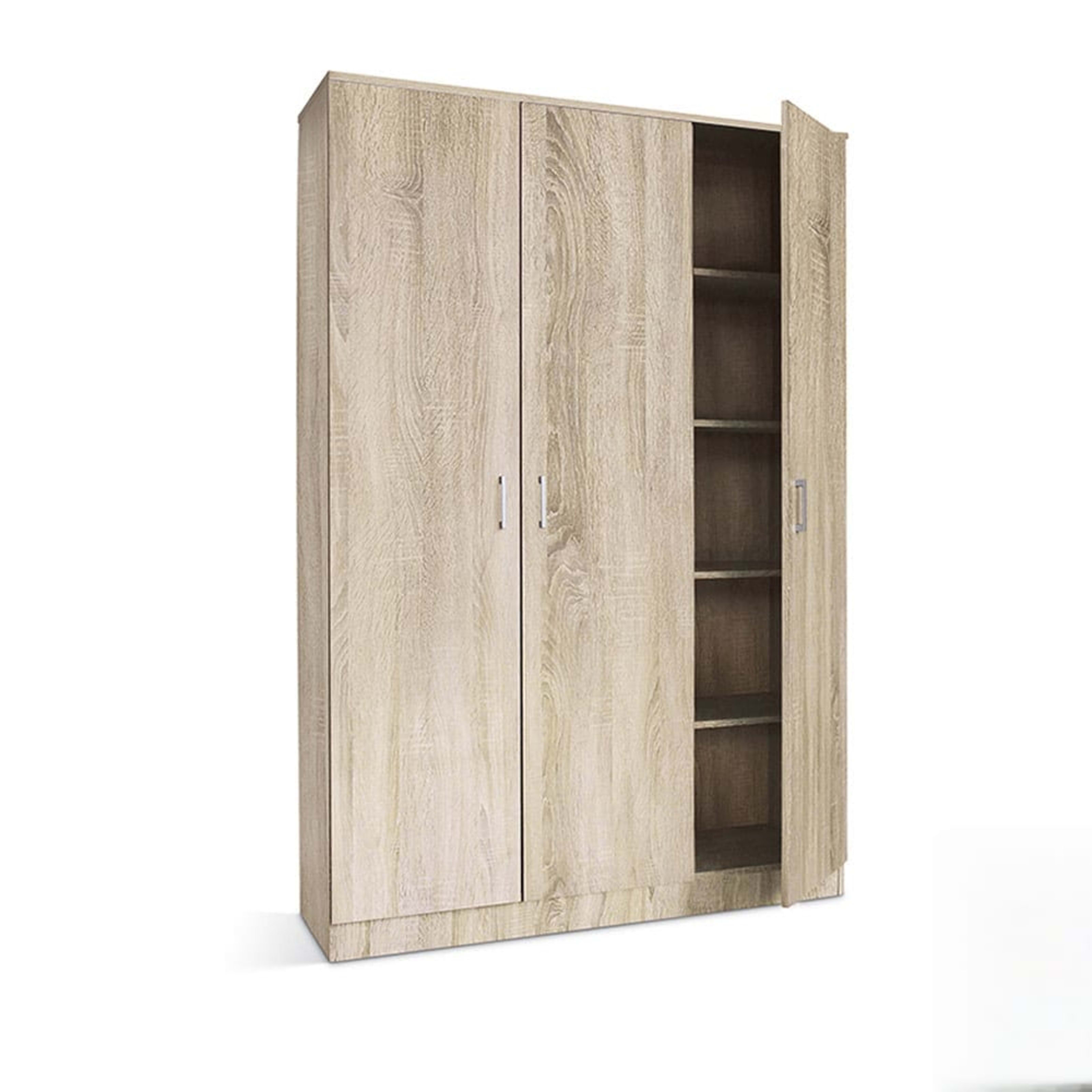 Opbergkast 'Ray' 3 deuren en 4 legplanken Sonoma — 5
