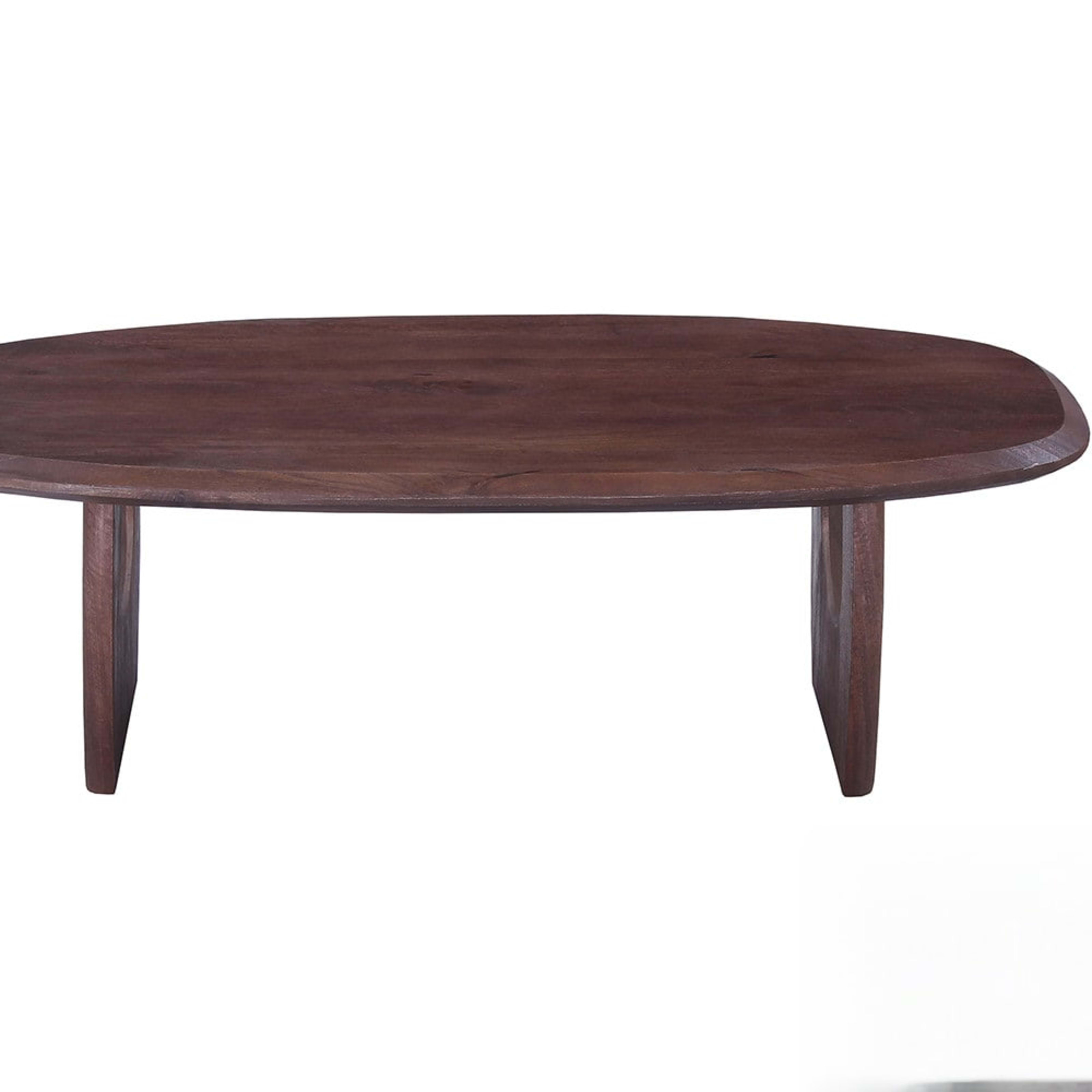 Salontafel 'Braga' Deens Ovaal Mango hout Donkerbruin — 1