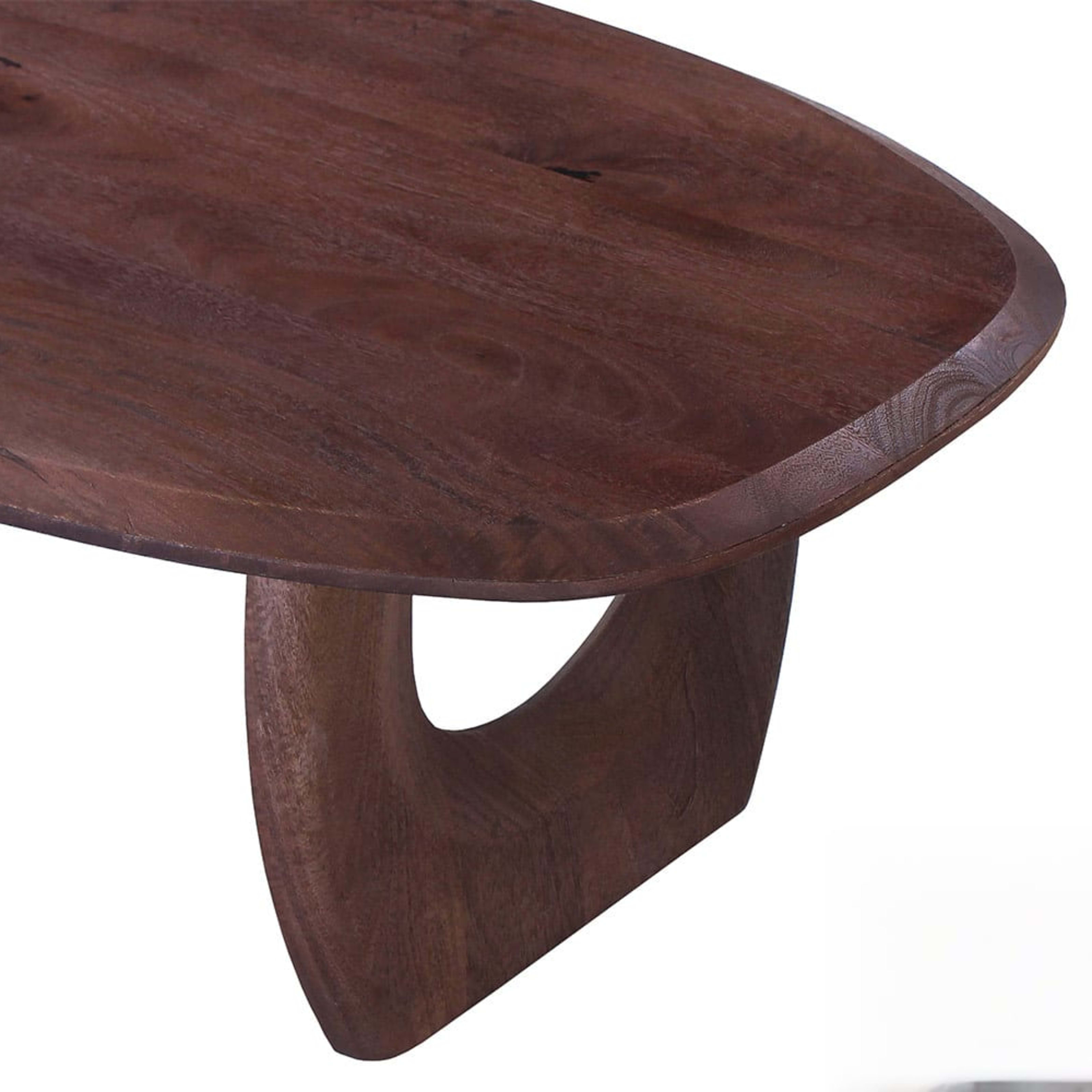 Salontafel 'Braga' Deens Ovaal Mango hout Donkerbruin — 3